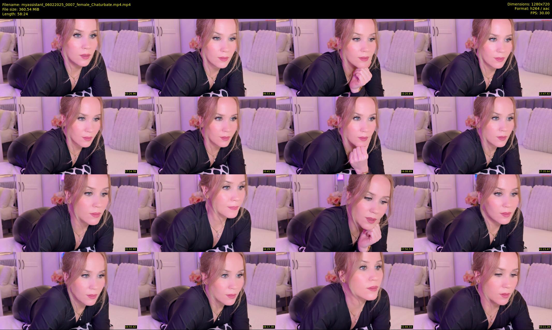 myassistant — 59 minute Chaturbate female cam show recording, 720p, Feb 6, 2025