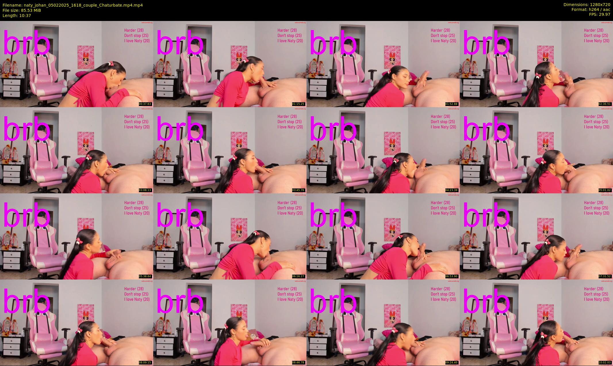 naty_johan — 11 minute Chaturbate couple cam show recording, 720p, Feb 5, 2025