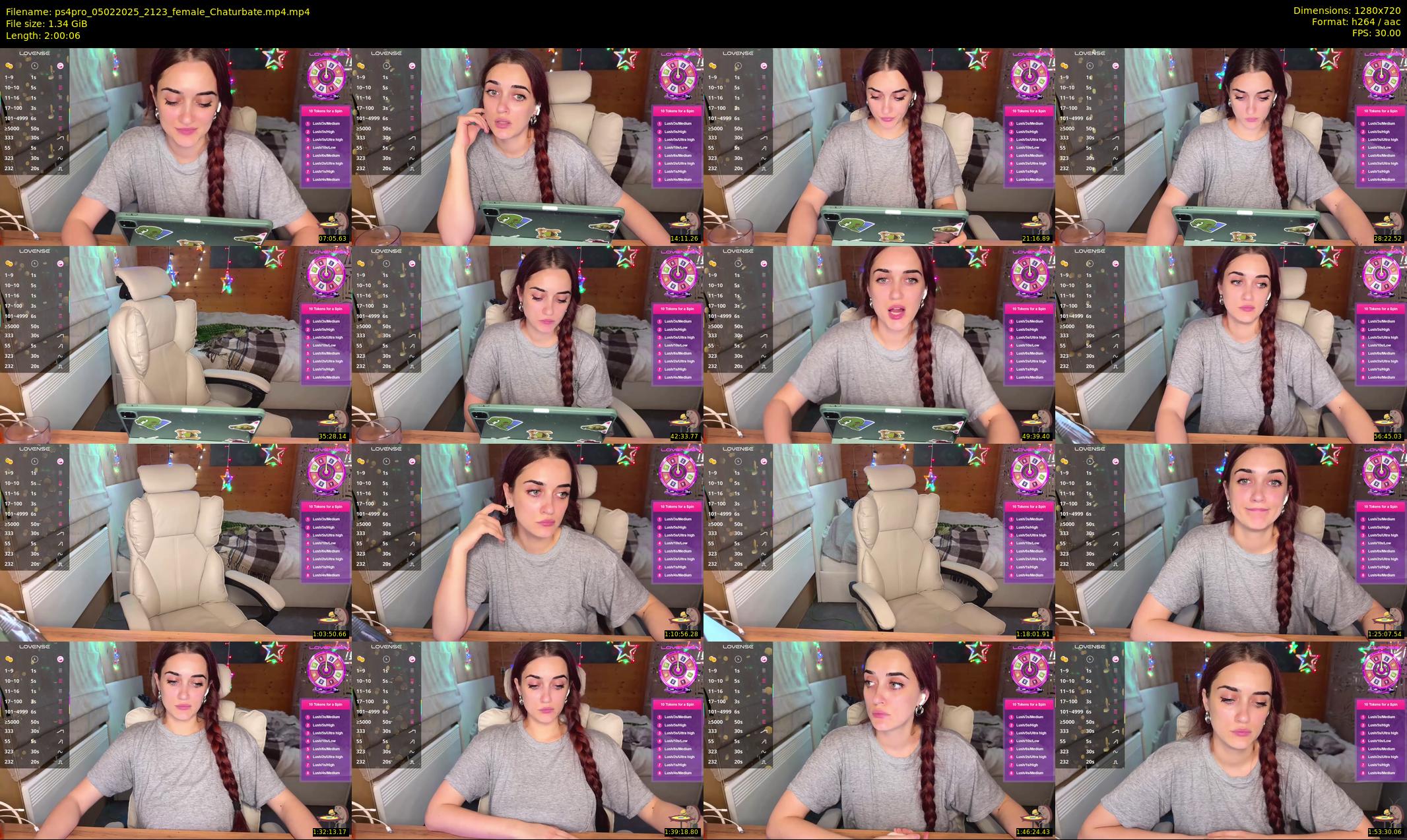 ps4pro — 121 minute Chaturbate female cam show recording, 720p, Feb 5, 2025