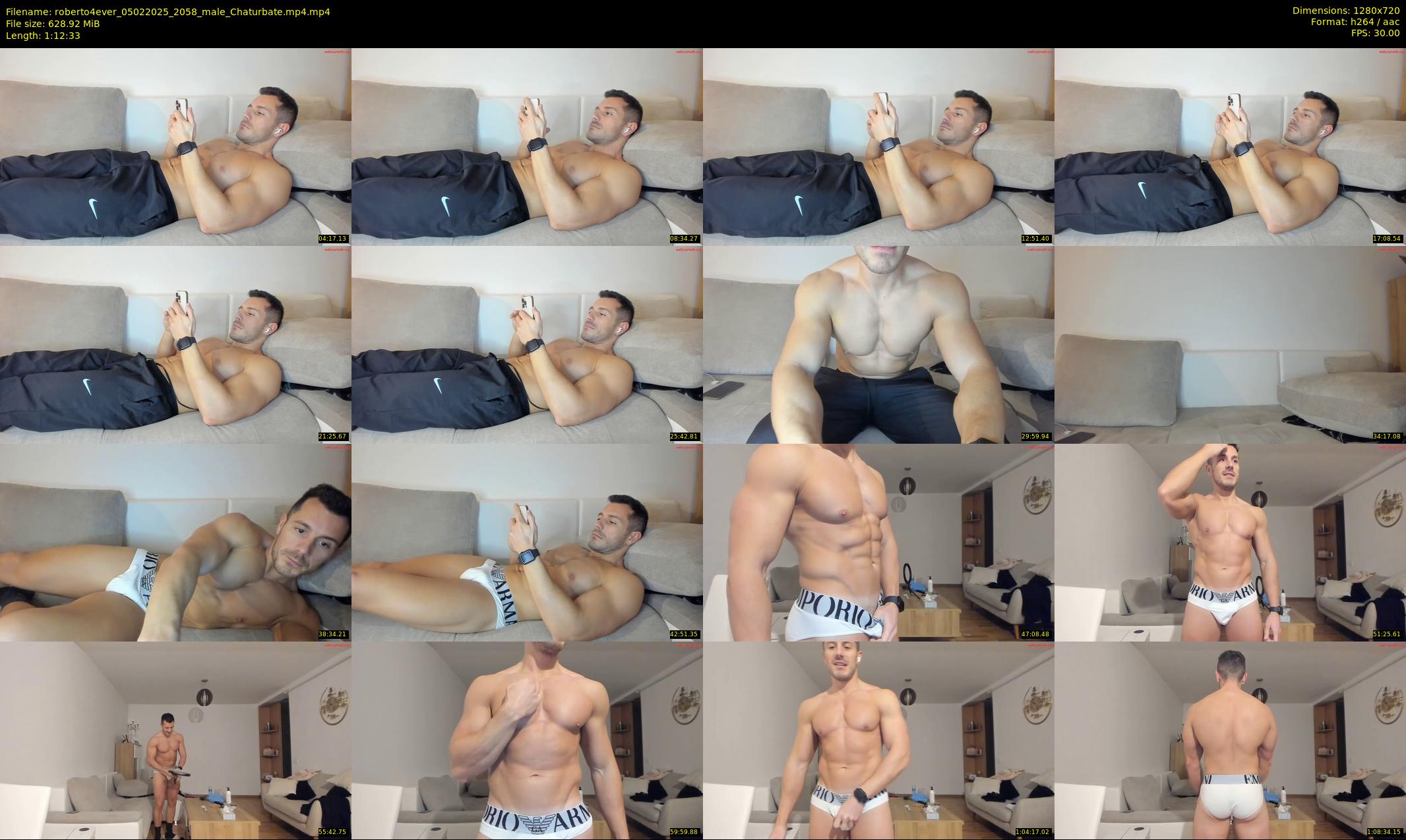roberto4ever — 73 minute Chaturbate male cam show recording, 720p, Feb 5, 2025