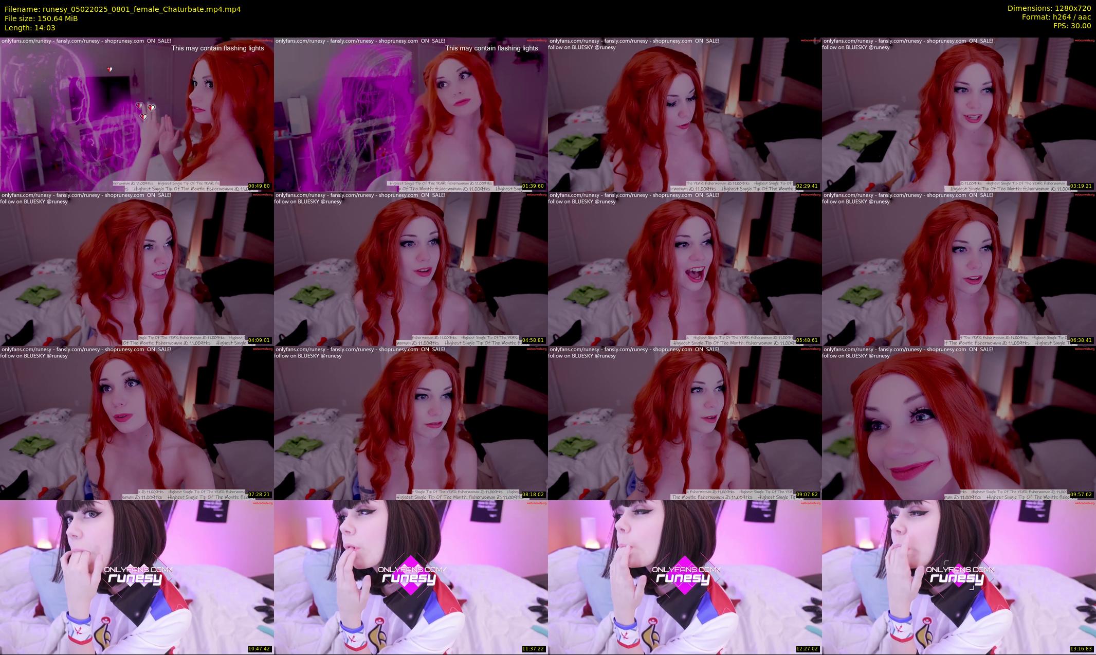 runesy — 15 minute Chaturbate female cam show recording, 720p, Feb 5, 2025