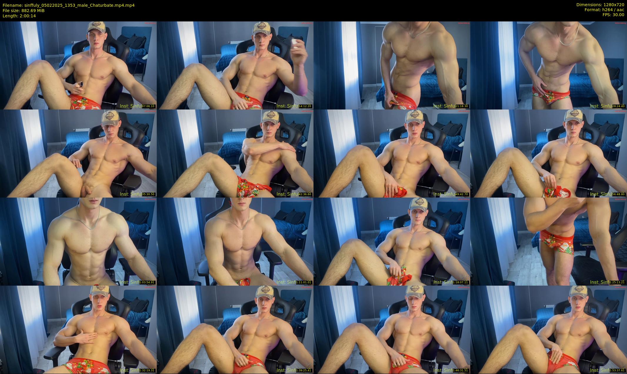 sinffuly — 121 minute Chaturbate male cam show recording, 720p, Feb 5, 2025