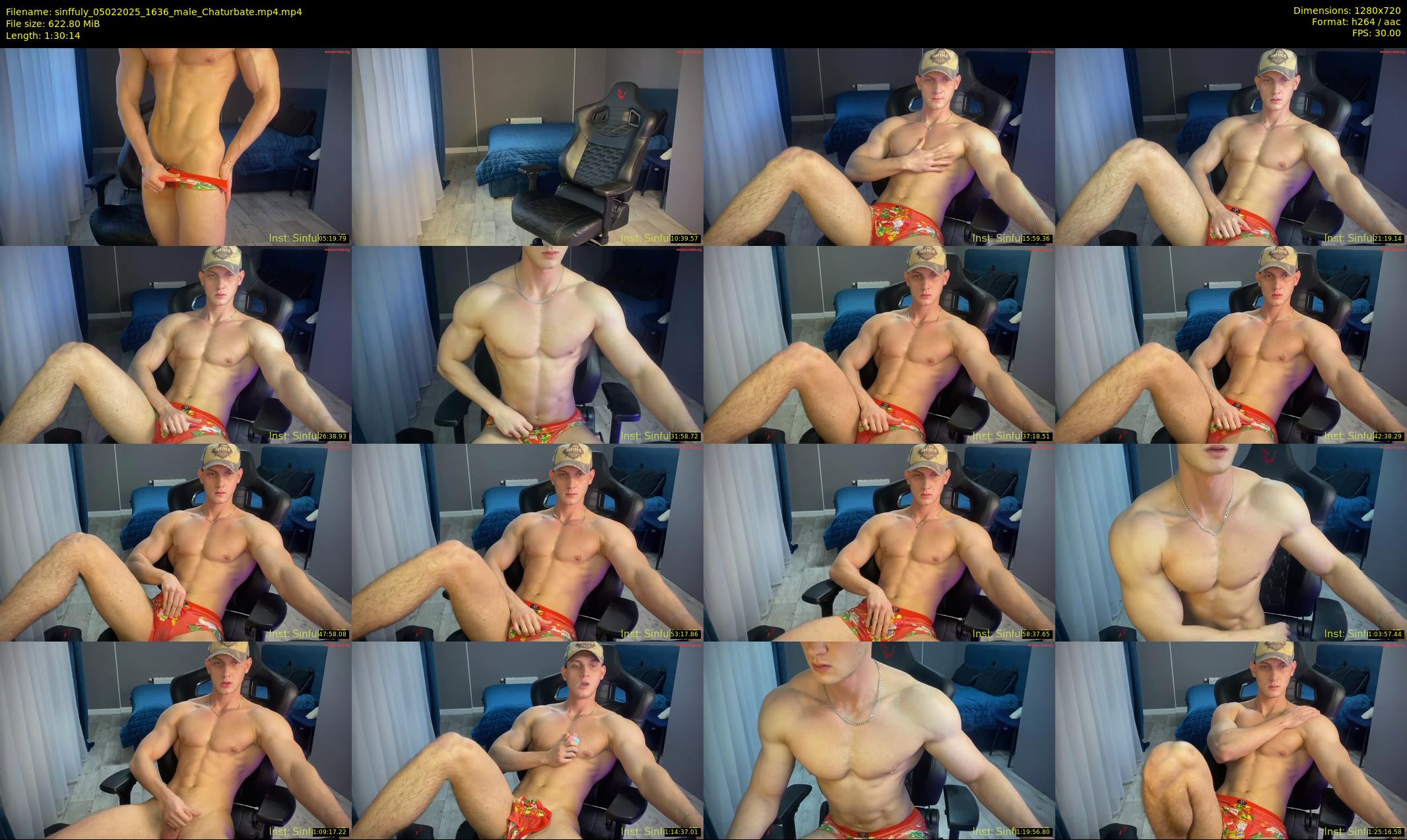 sinffuly — 91 minute Chaturbate male cam show recording, 720p, Feb 5, 2025