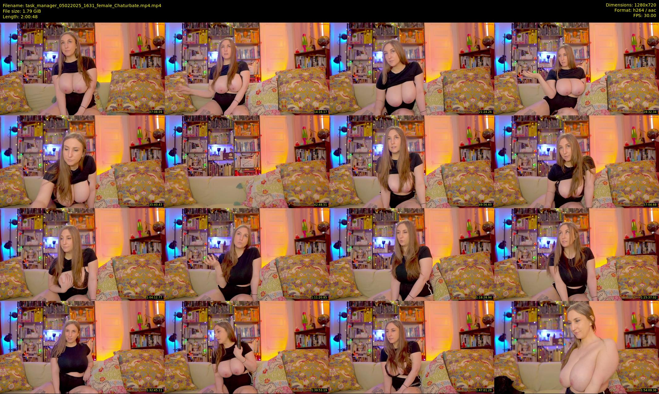 task_manager — 121 minute Chaturbate couple cam show recording, 720p, Feb 5, 2025
