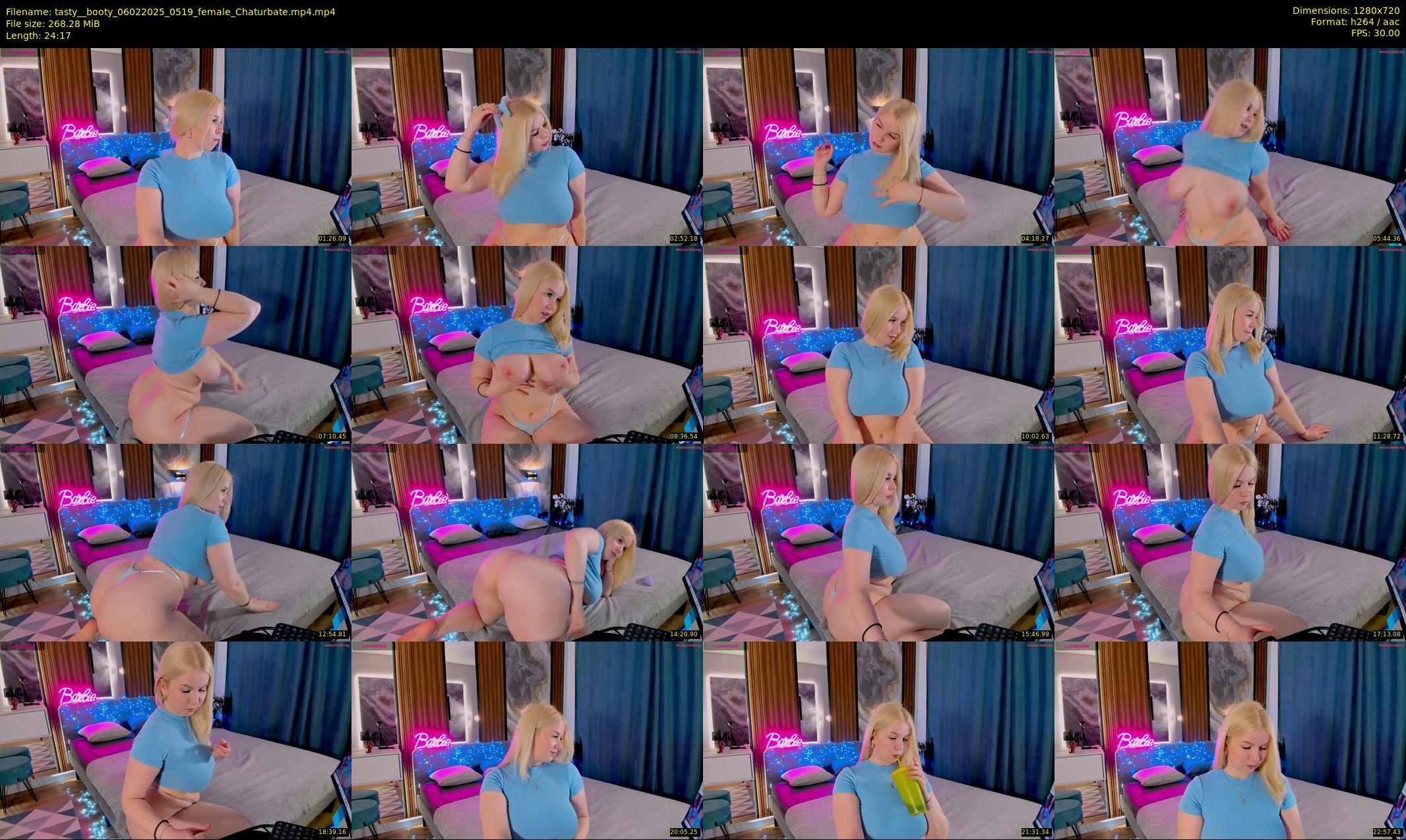 tasty__booty — 25 minute Chaturbate female cam show recording, 720p, Feb 6, 2025