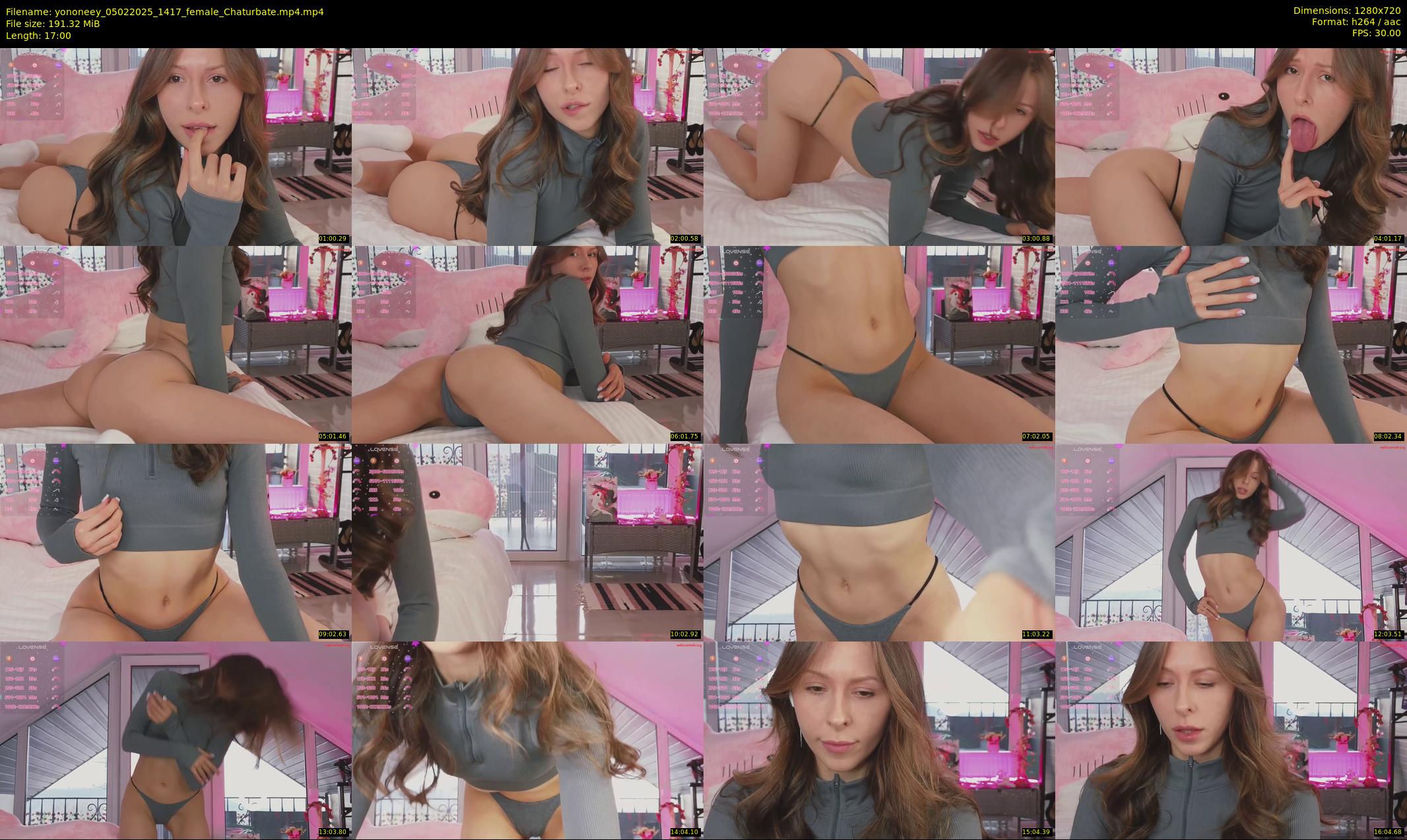 yononeey — 17 minute Chaturbate female cam show recording, 720p, Feb 5, 2025