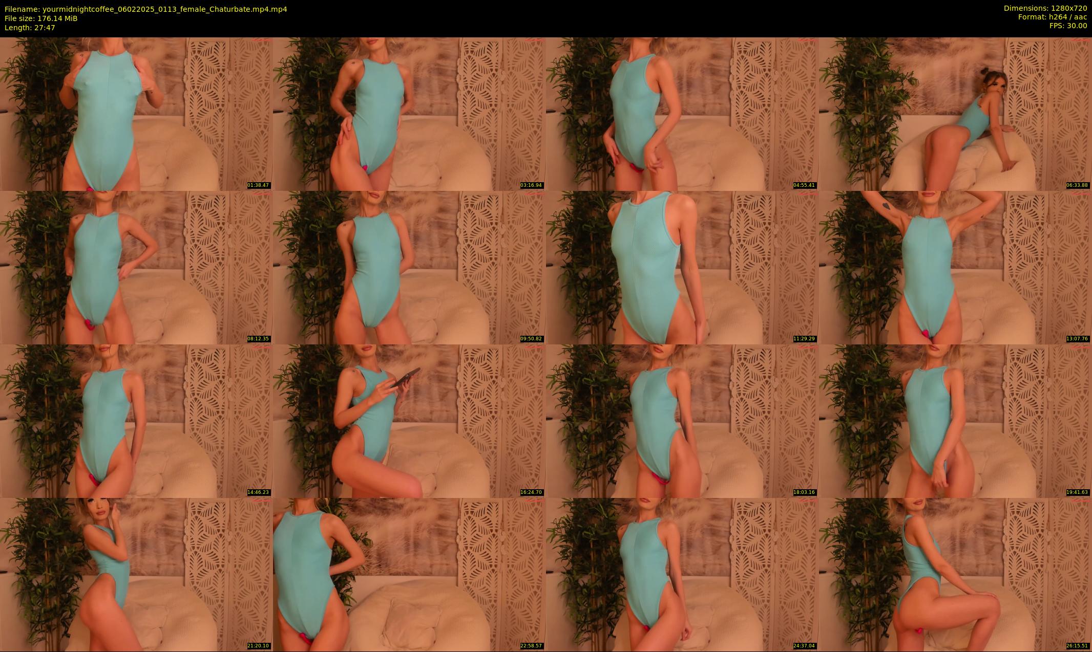 yourmidnightcoffee — 28 minute Chaturbate female cam show recording, 720p, Feb 6, 2025