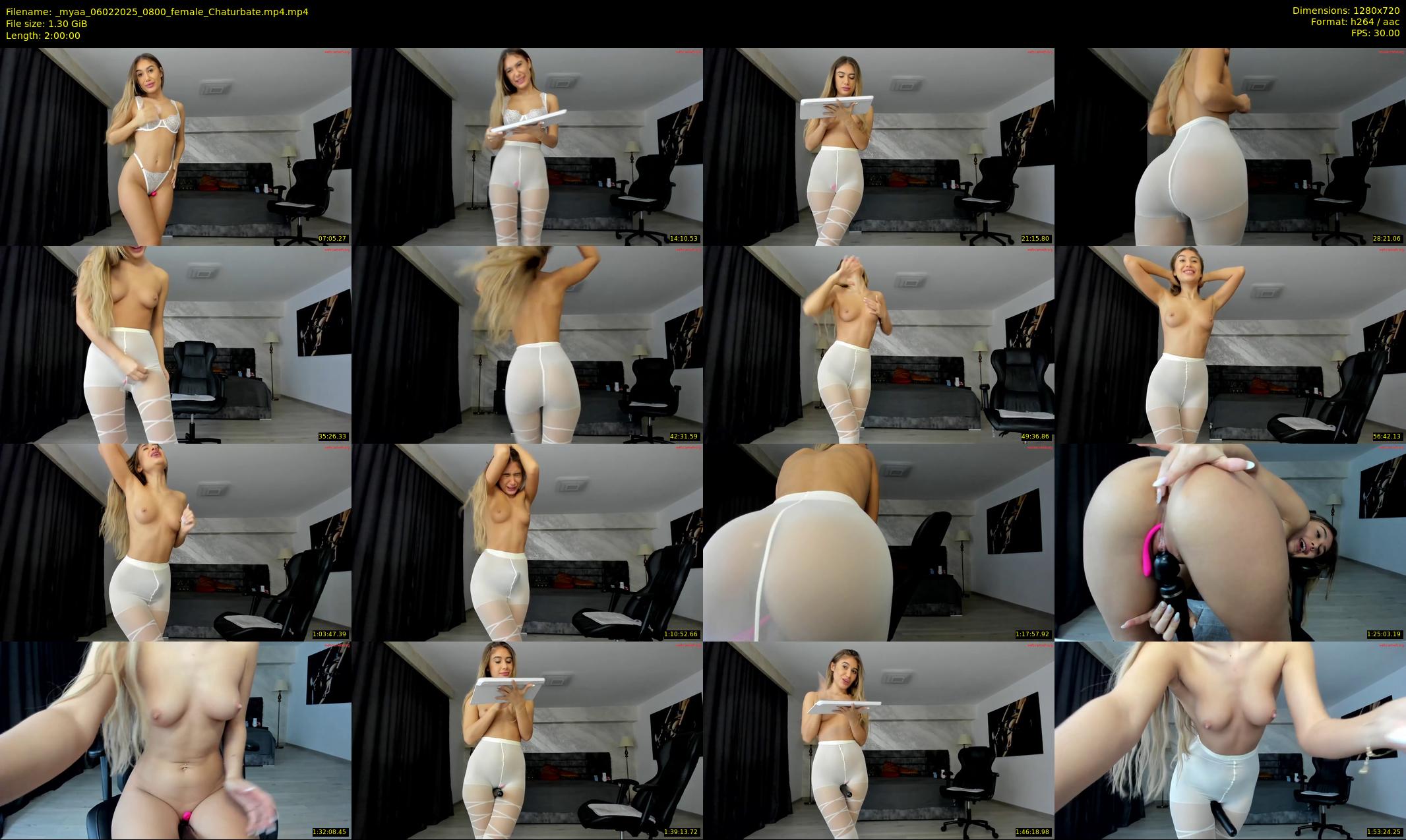 _myaa — 120 minute Chaturbate female cam show recording, 720p, Feb 6, 2025