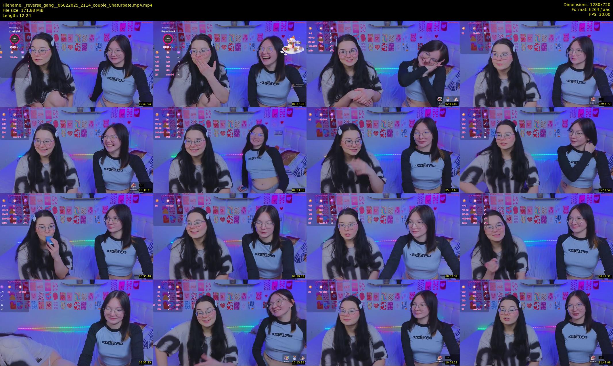 _reverse_gang_ — 13 minute Chaturbate couple cam show recording, 720p, Feb 6, 2025