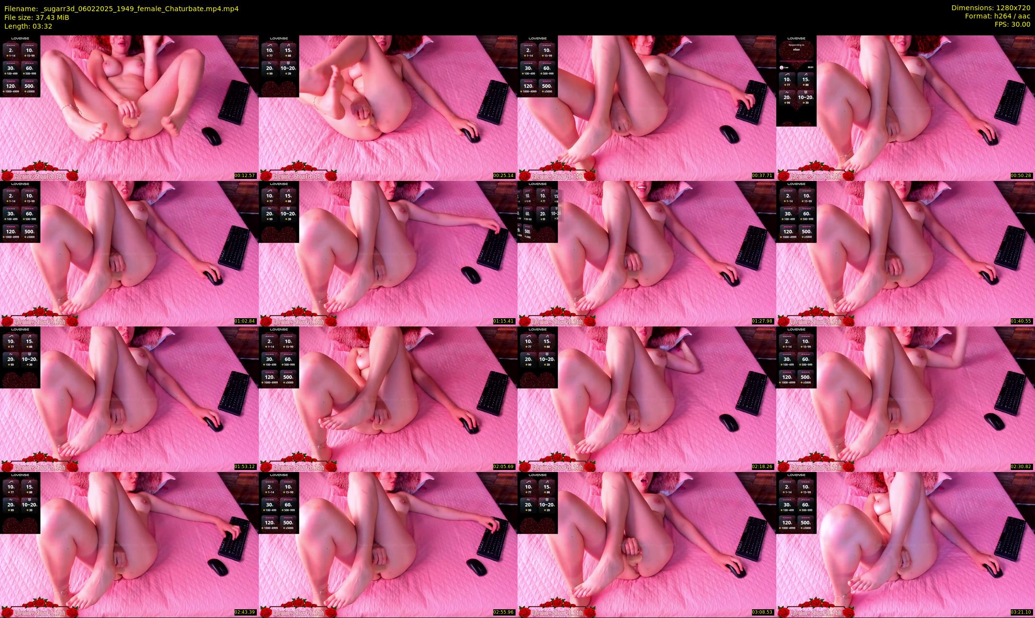 _sugarr3d — 4 minute Chaturbate female cam show recording, 720p, Feb 6, 2025