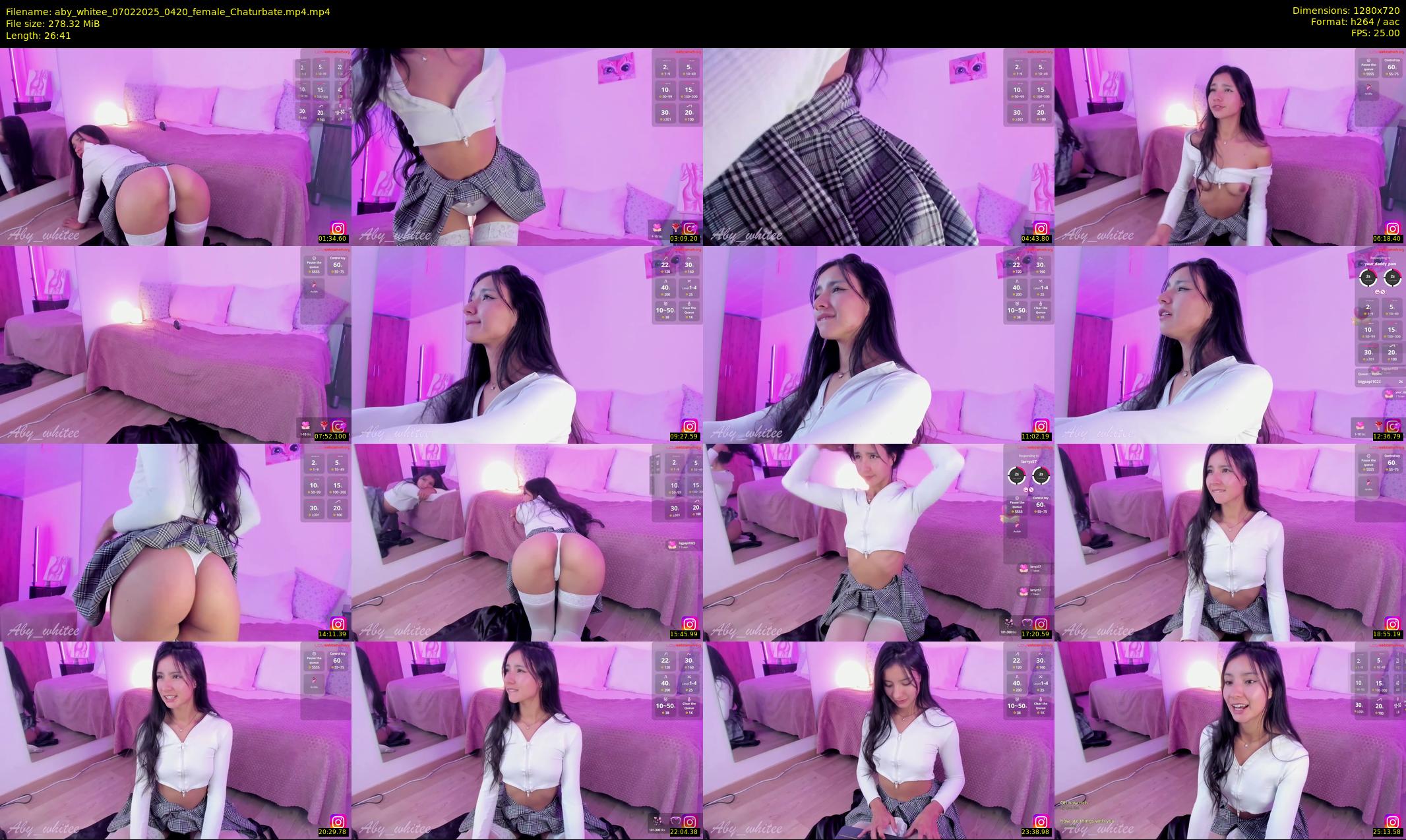 aby_whitee — 27 minute Chaturbate female cam show recording, 720p, Feb 7, 2025