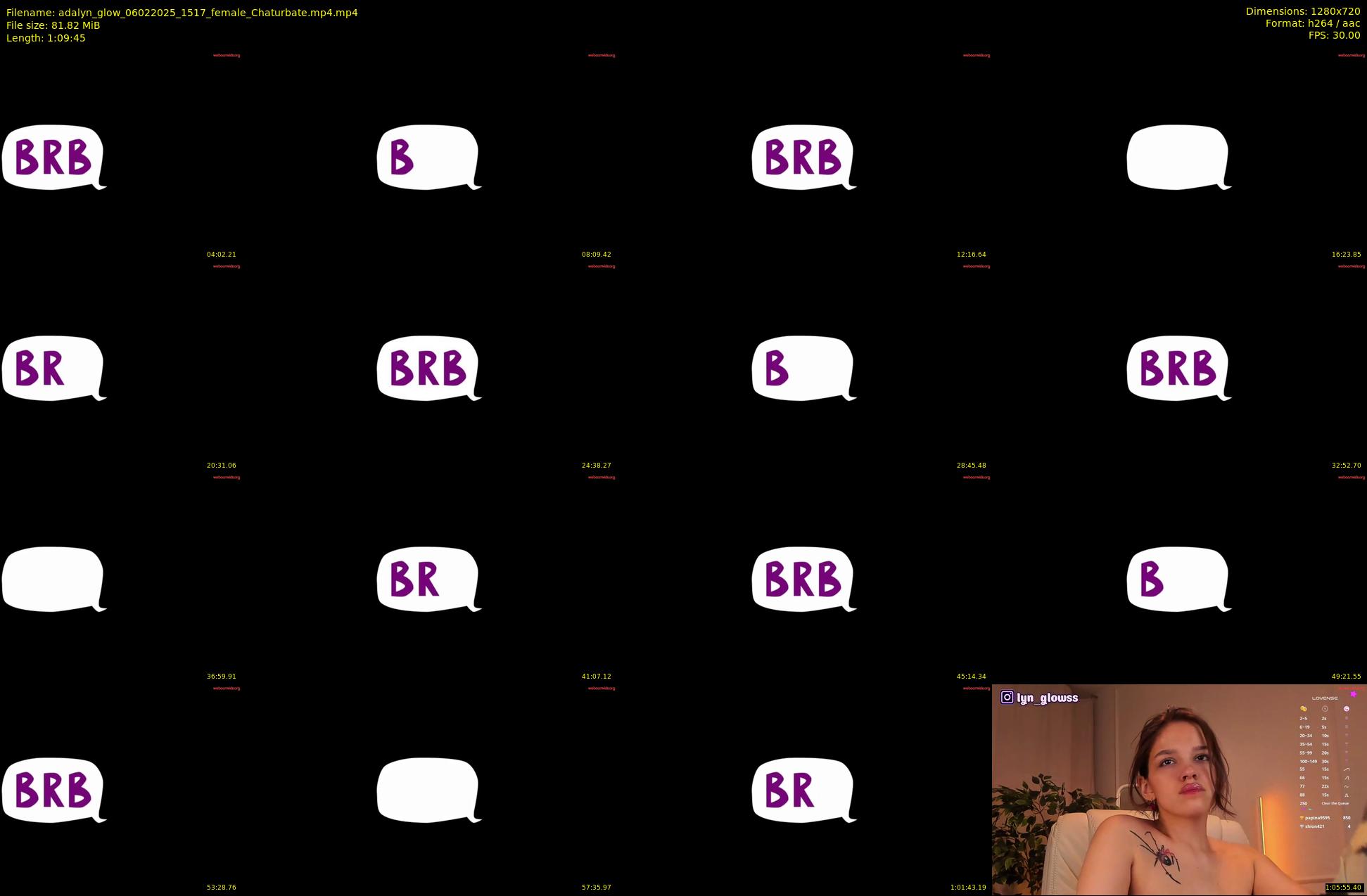 adalyn_glow — 70 minute Chaturbate female cam show recording, 720p, Feb 6, 2025