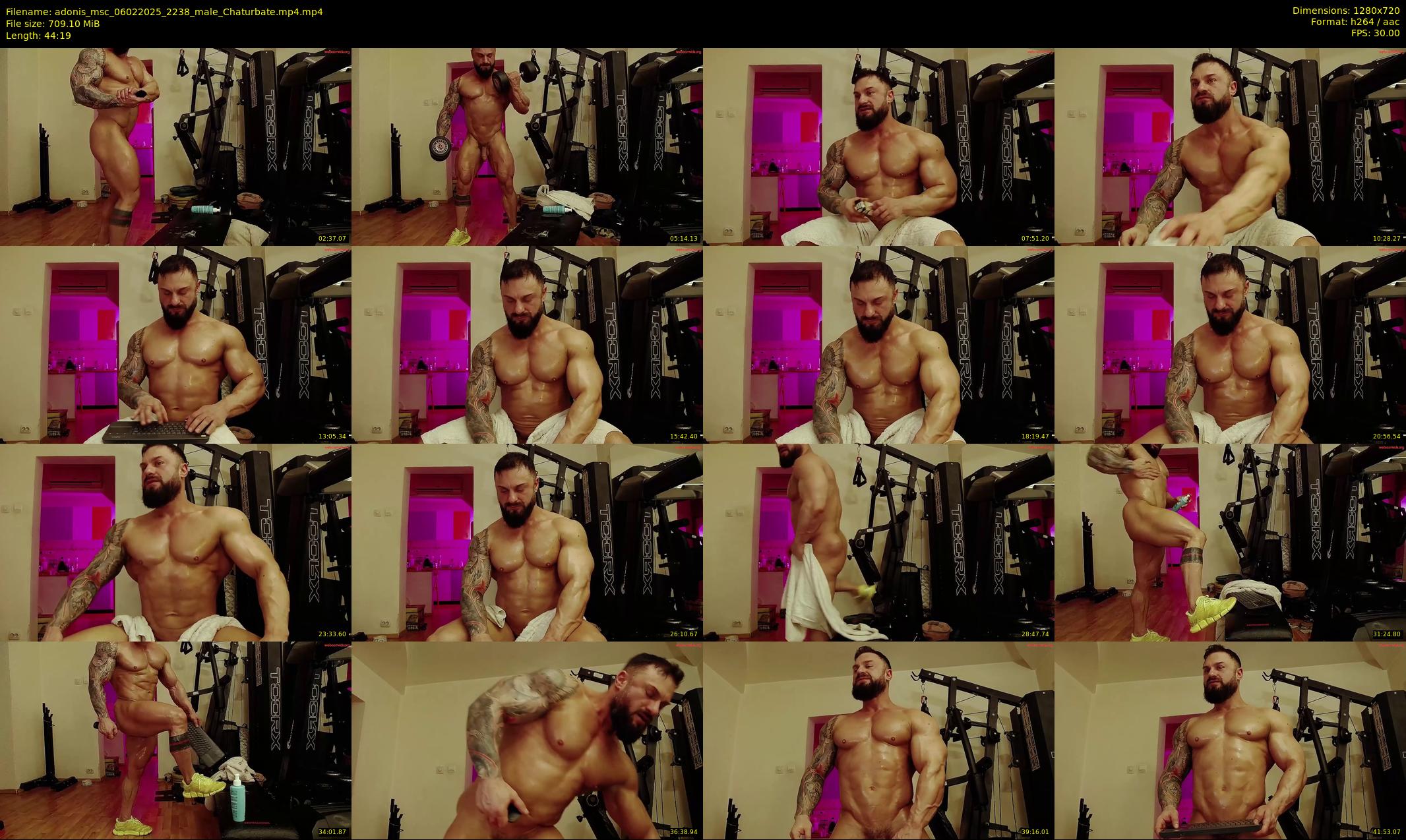 adonis_msc — 45 minute Chaturbate male cam show recording, 720p, Feb 6, 2025