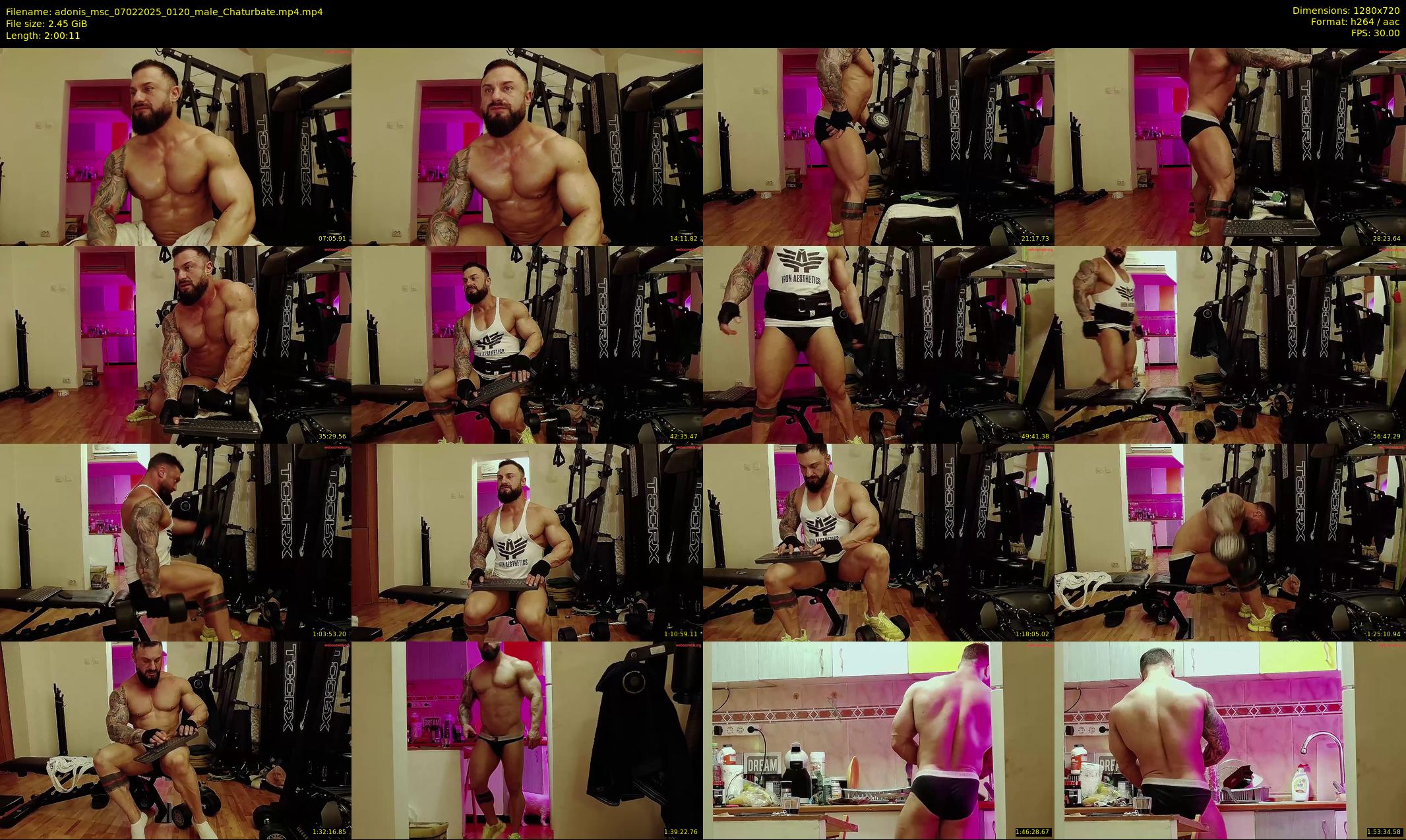 adonis_msc — 121 minute Chaturbate male cam show recording, 720p, Feb 7, 2025