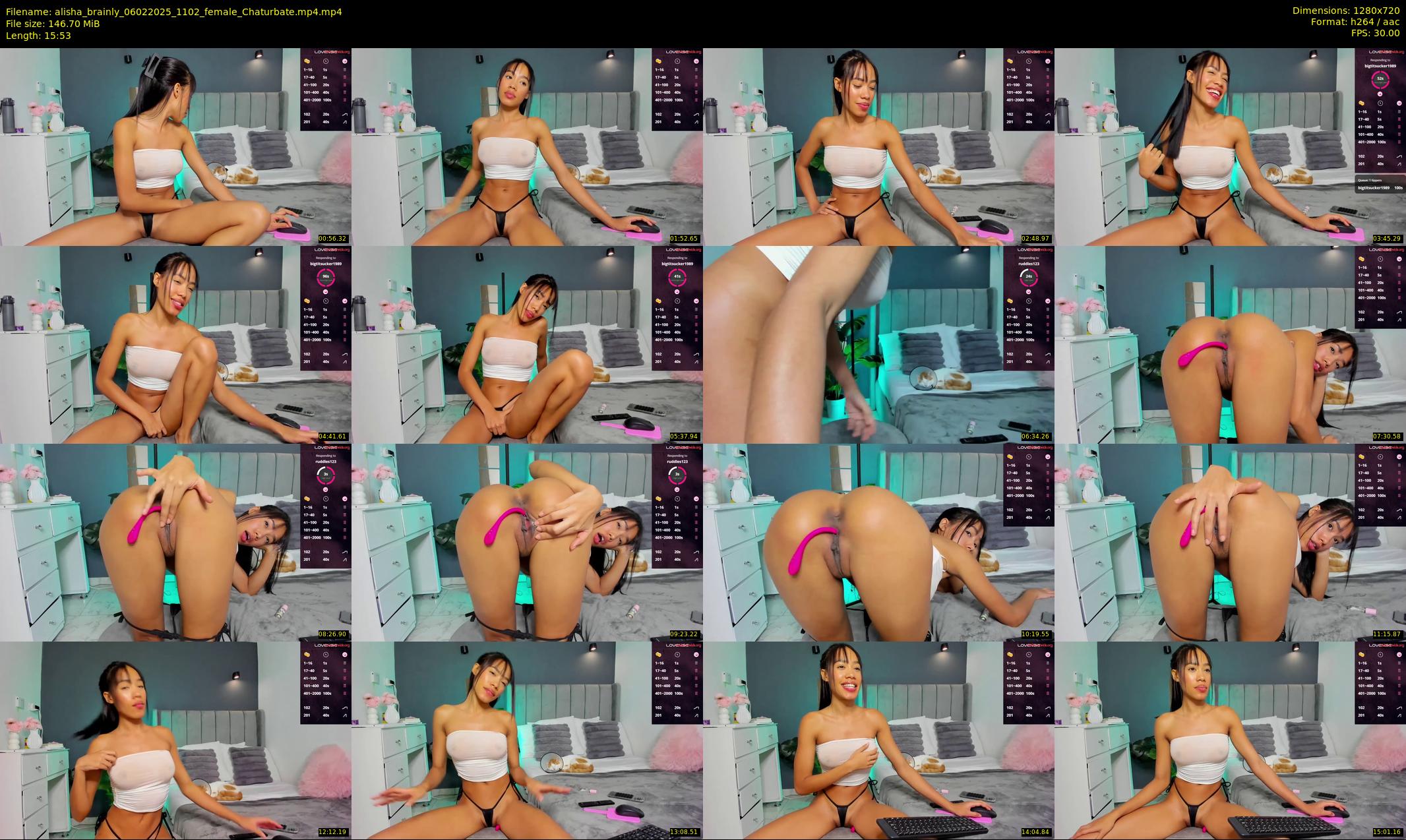 alisha_brainly — 16 minute Chaturbate female cam show recording, 720p, Feb 6, 2025