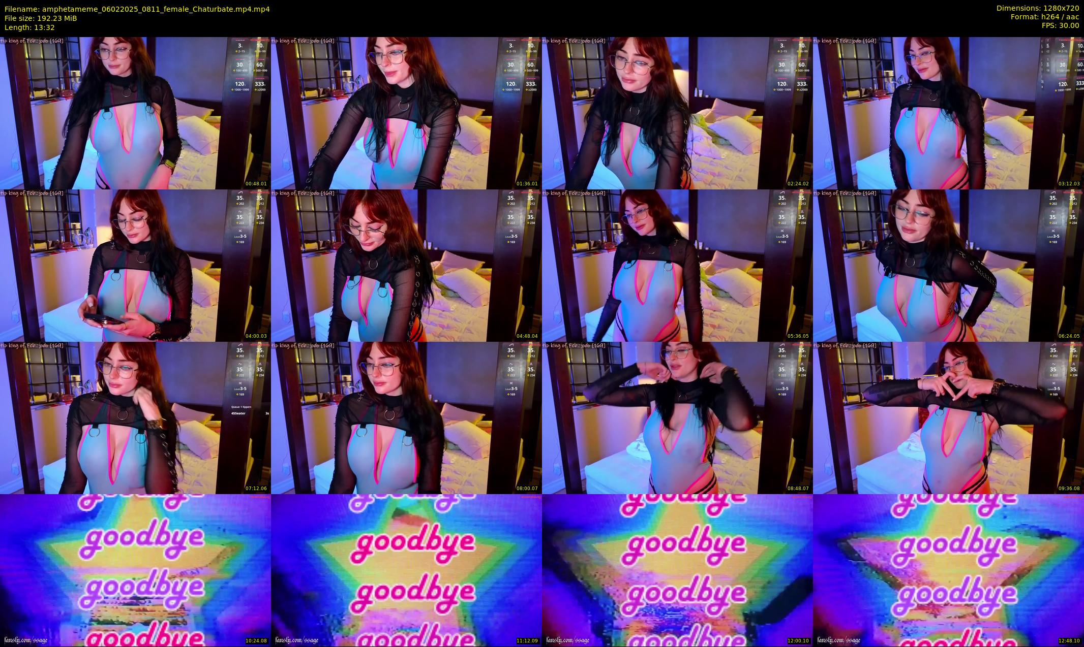amphetameme — 14 minute Chaturbate female cam show recording, 720p, Feb 6, 2025