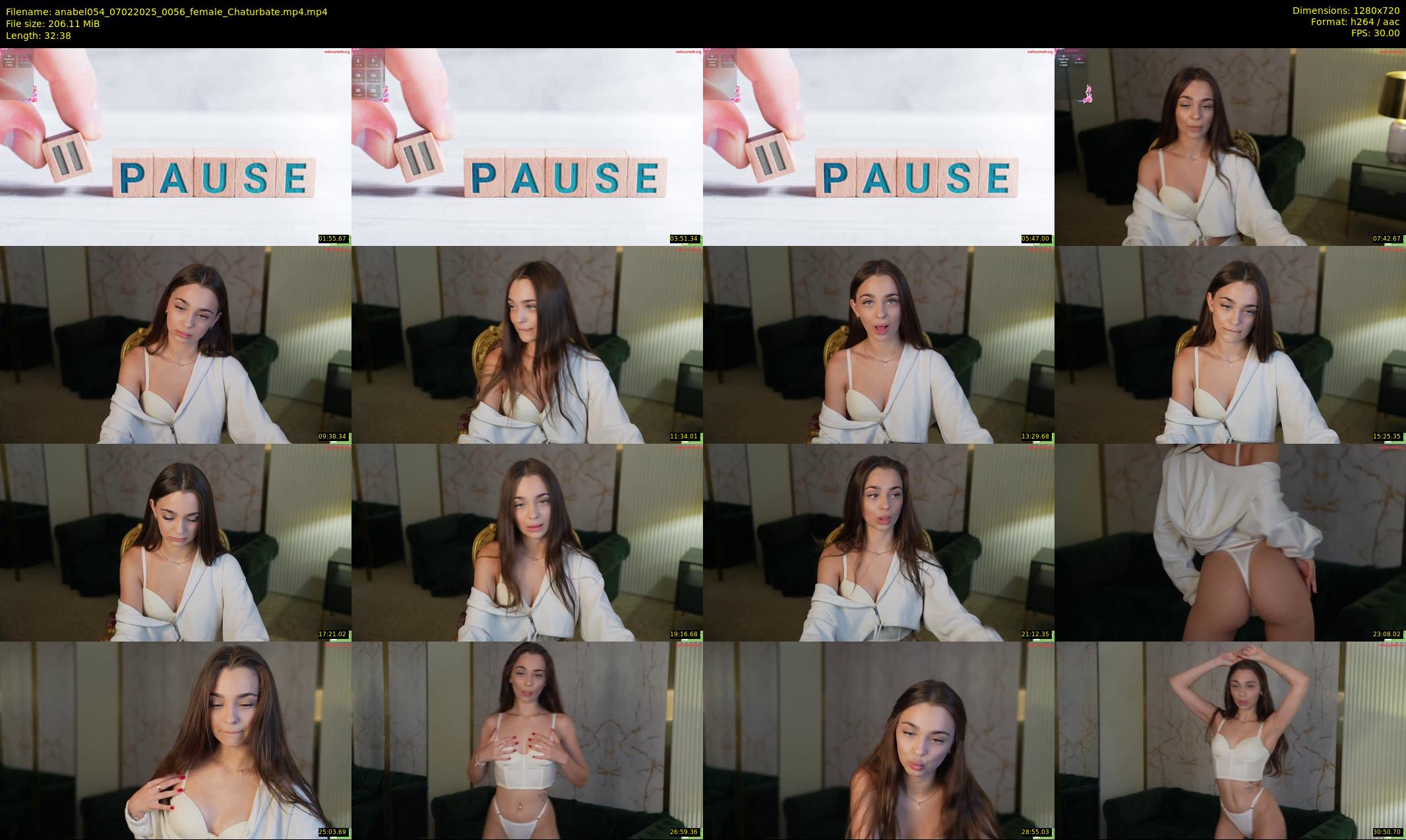 anabel054 — 33 minute Chaturbate female cam show recording, 720p, Feb 7, 2025