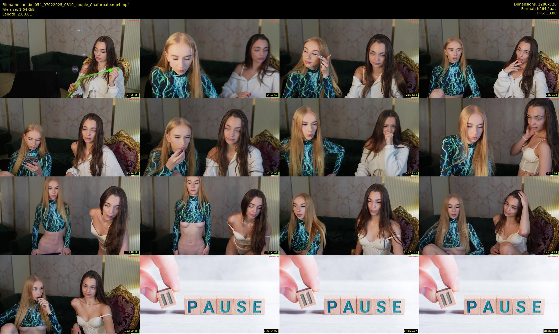 anabel054 — 121 minute Chaturbate female cam show recording, 720p, Feb 7, 2025