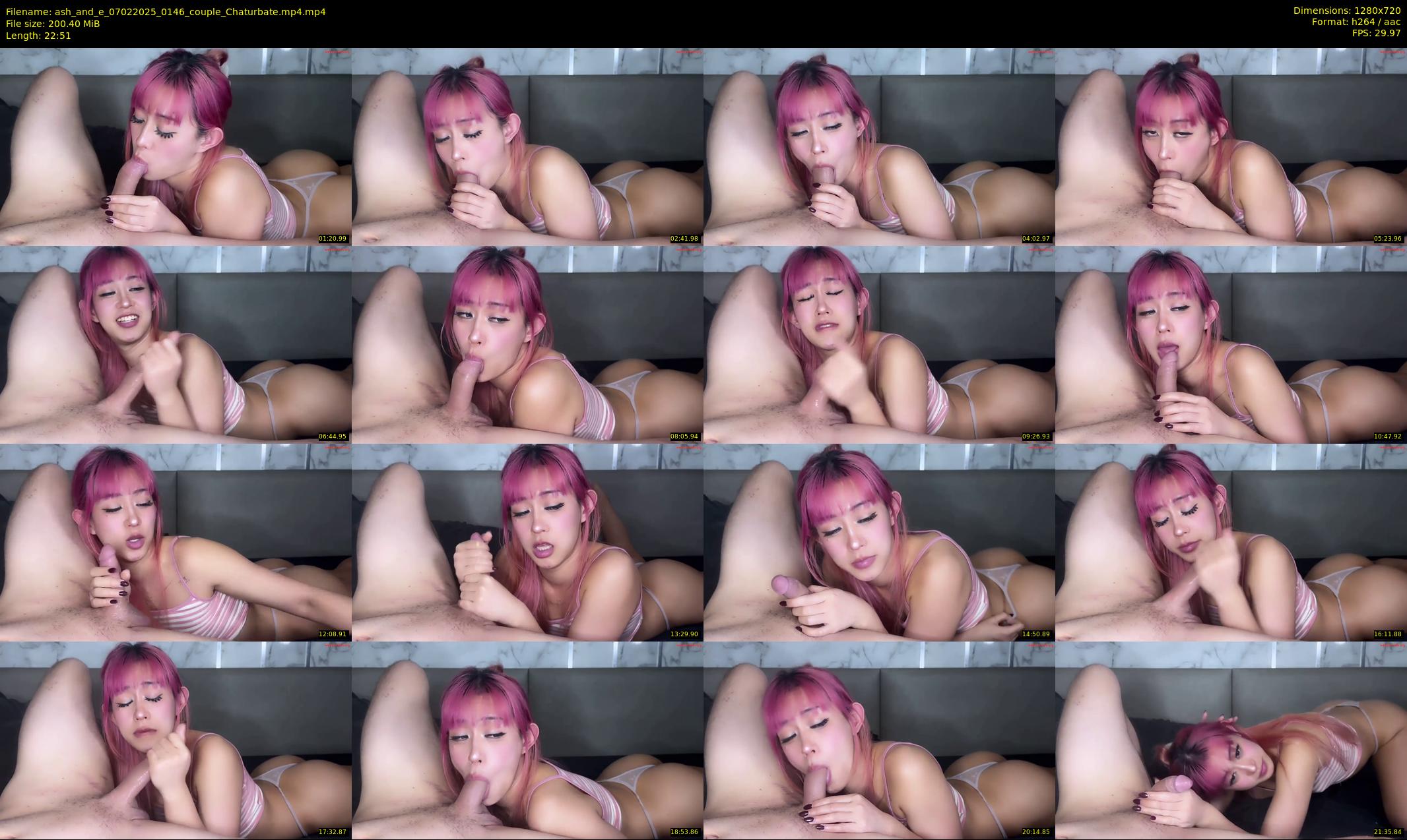 ash_and_e — 23 minute Chaturbate couple cam show recording, 720p, Feb 7, 2025