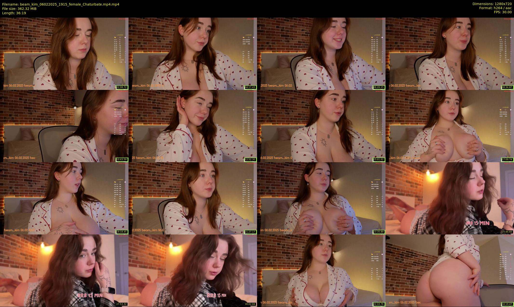beam_kim — 37 minute Chaturbate female cam show recording, 720p, Feb 6, 2025
