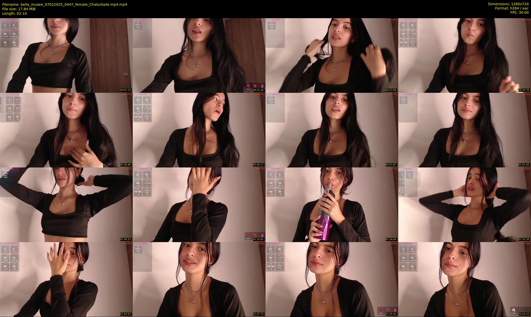 bella_musee — 3 minute Chaturbate female cam show recording, 720p, Feb 7, 2025