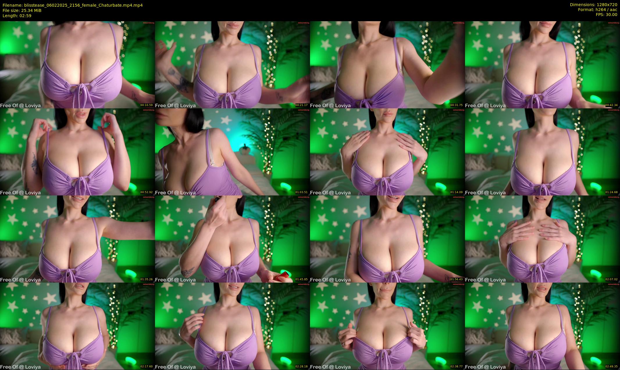 blisstease — 3 minute Chaturbate female cam show recording, 720p, Feb 6, 2025