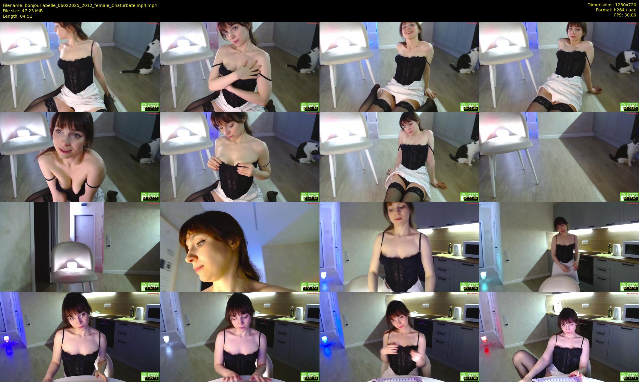 bonjourlabelle — 5 minute Chaturbate female cam show recording, 720p, Feb 6, 2025
