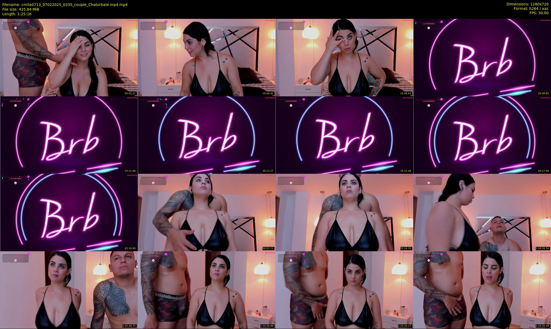 cmila0713 — 86 minute Chaturbate couple cam show recording, 720p, Feb 7, 2025