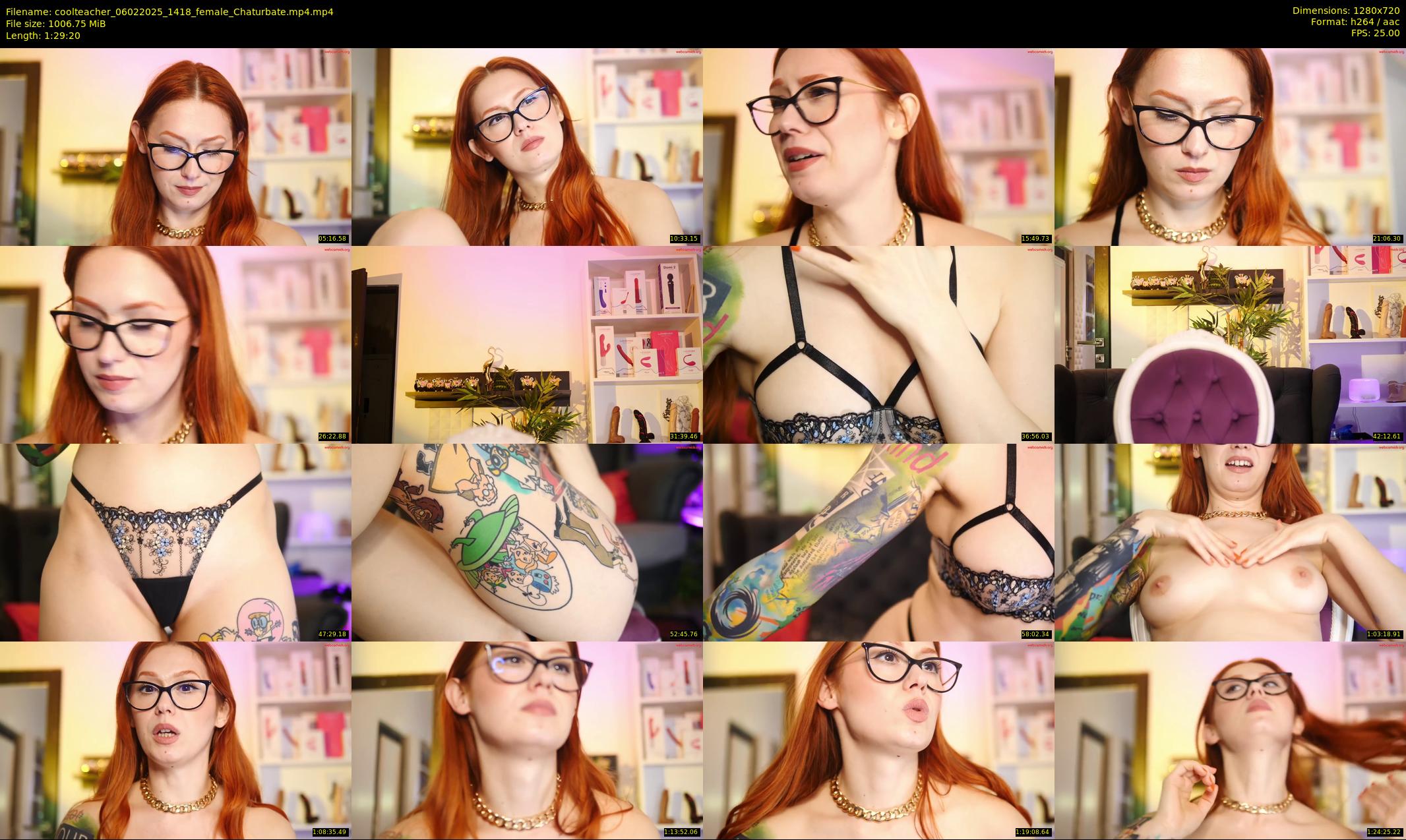 coolteacher — 90 minute Chaturbate female cam show recording, 720p, Feb 6, 2025