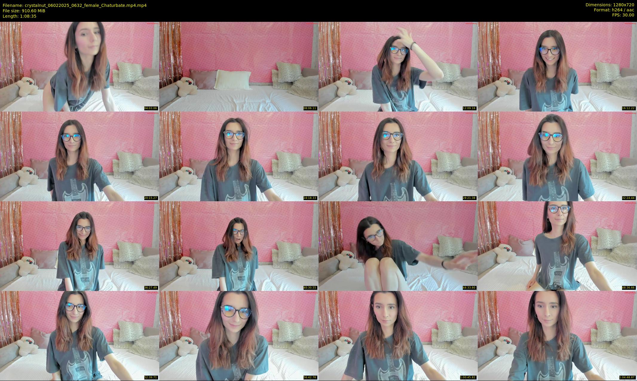 crystalnut — 69 minute Chaturbate female cam show recording, 720p, Feb 6, 2025