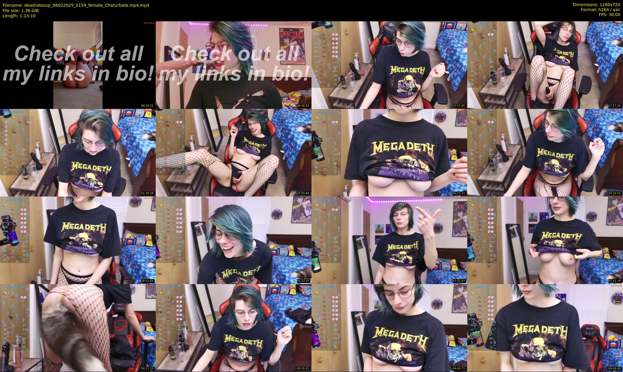 deadratsoup — 74 minute Chaturbate female cam show recording, 720p, Feb 6, 2025