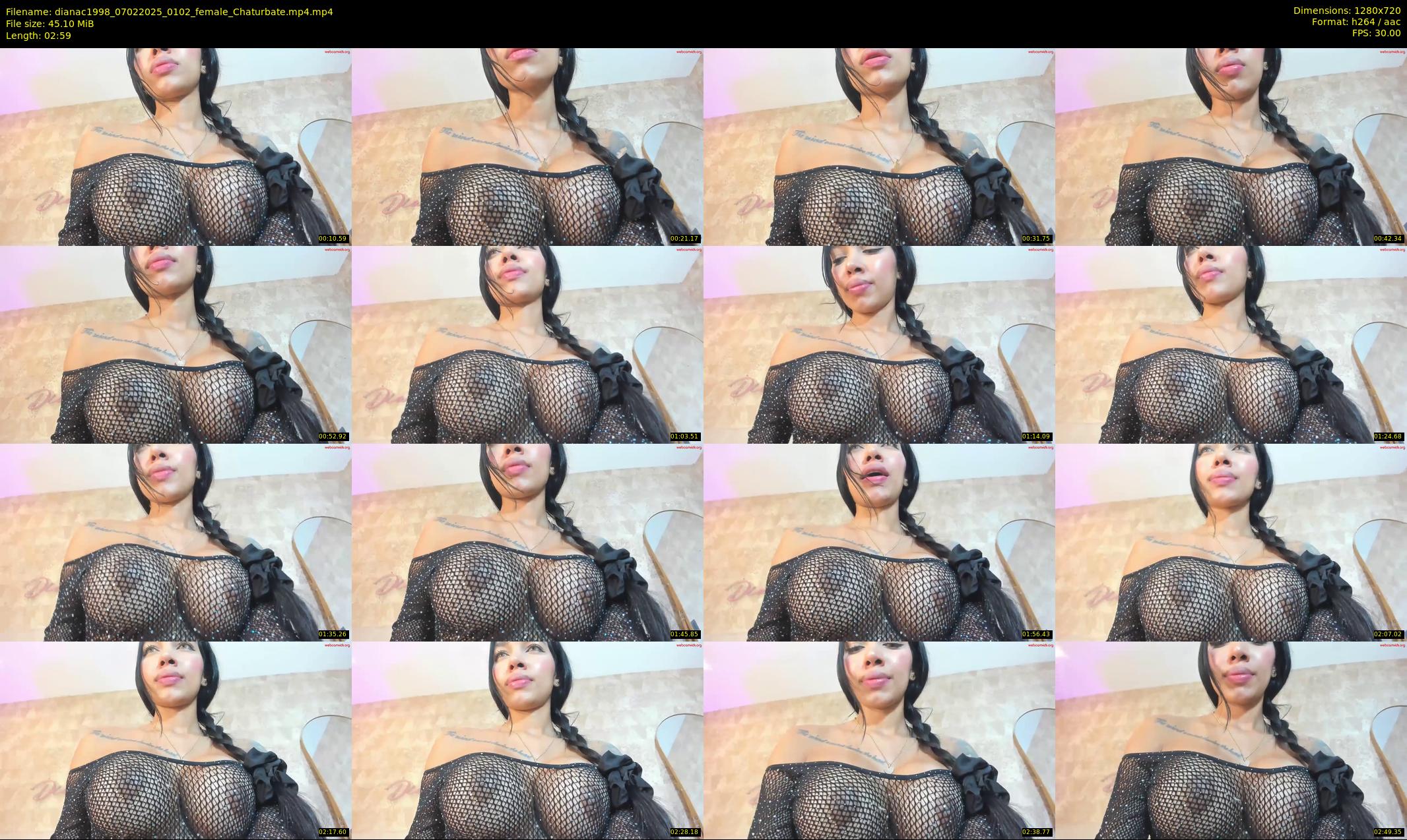 dianac1998 — 3 minute Chaturbate female cam show recording, 720p, Feb 7, 2025