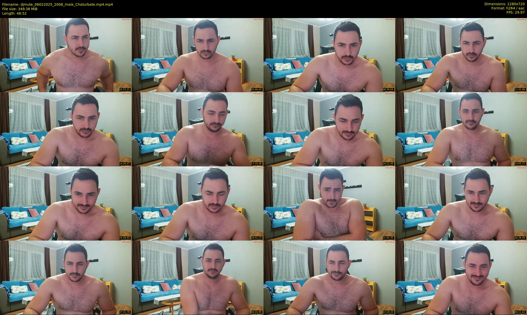 djmute — 49 minute Chaturbate male cam show recording, 720p, Feb 6, 2025