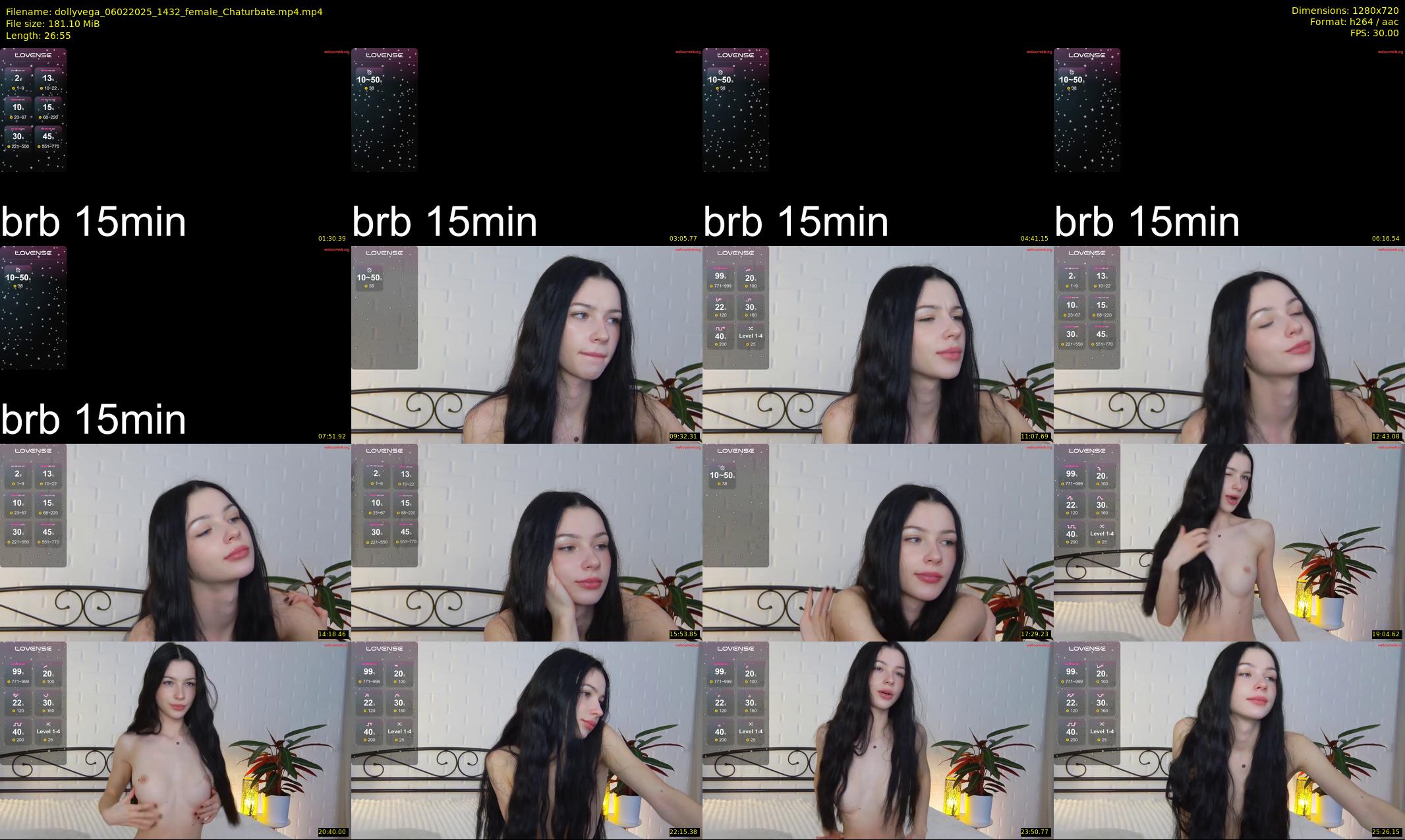 dollyvega — 27 minute Chaturbate female cam show recording, 720p, Feb 6, 2025