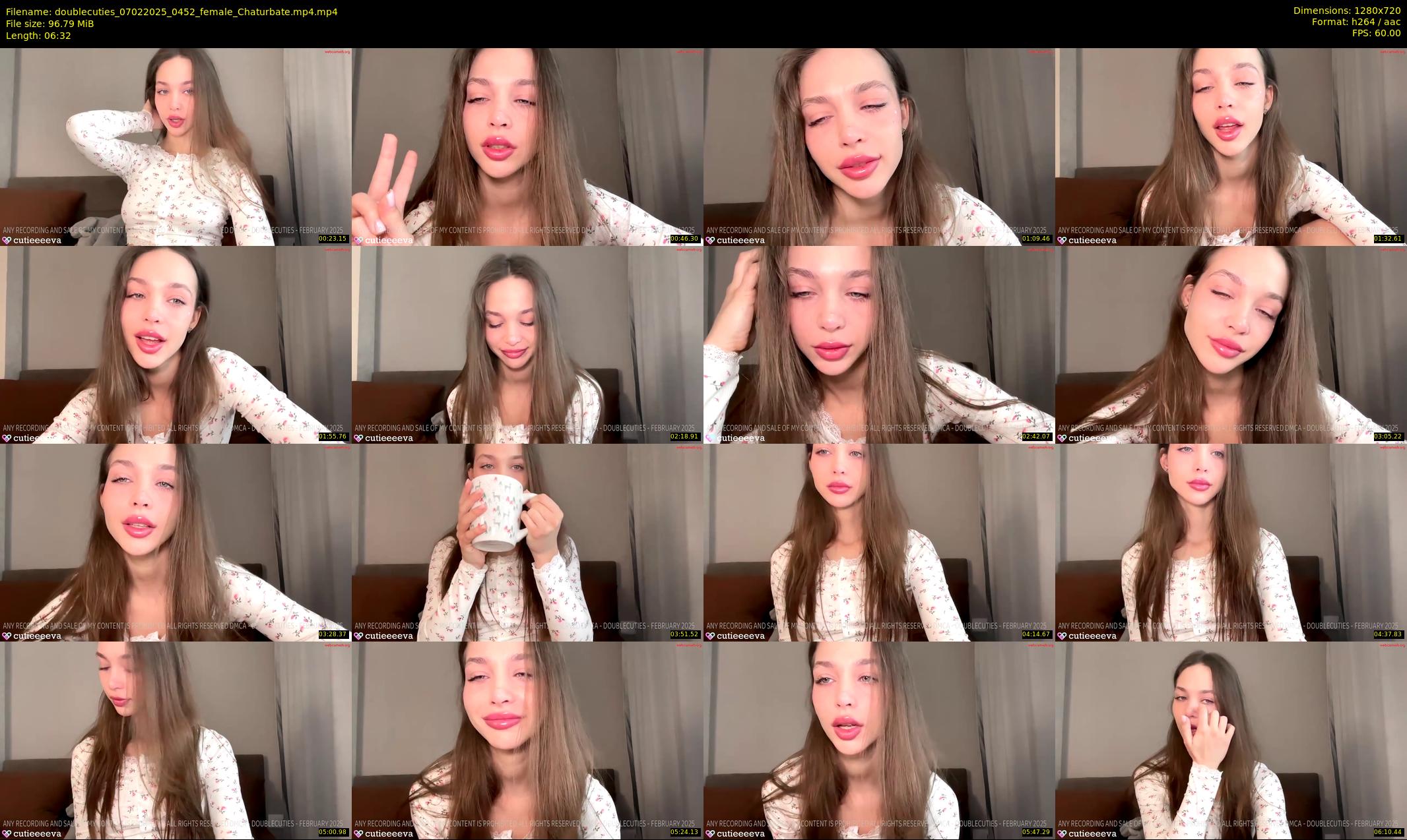 doublecuties — 7 minute Chaturbate couple cam show recording, 720p, Feb 7, 2025