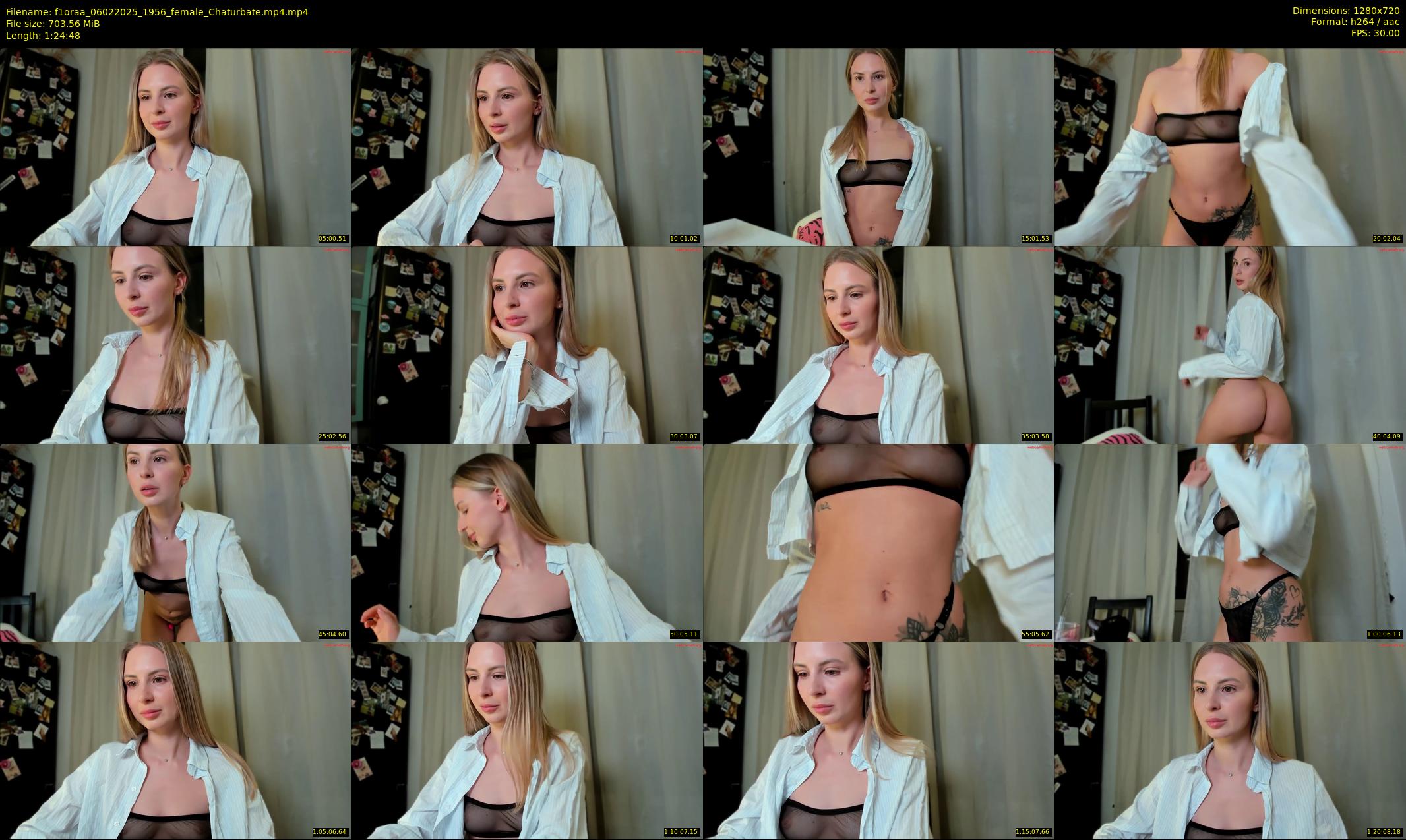 f1oraa — 85 minute Chaturbate female cam show recording, 720p, Feb 6, 2025