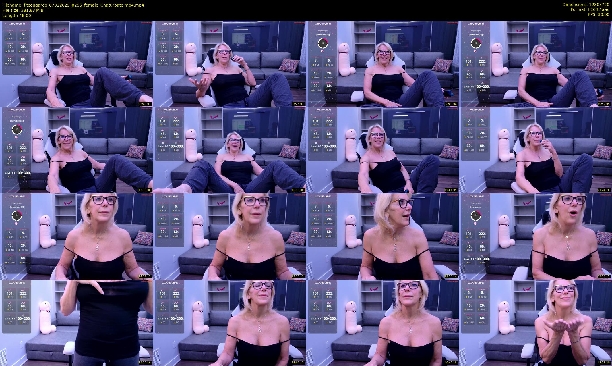 fitcougarcb — 46 minute Chaturbate female cam show recording, 720p, Feb 7, 2025