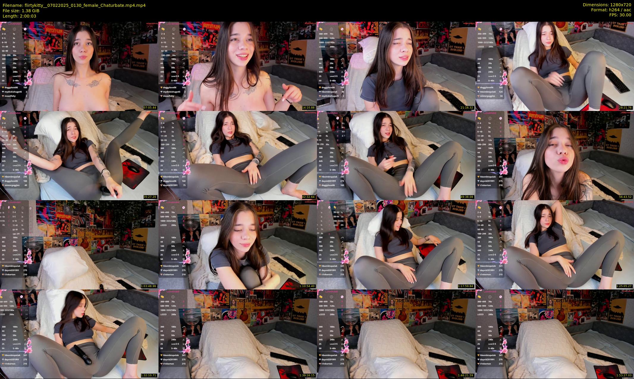 flirtykitty_ — 121 minute Chaturbate female cam show recording, 720p, Feb 7, 2025