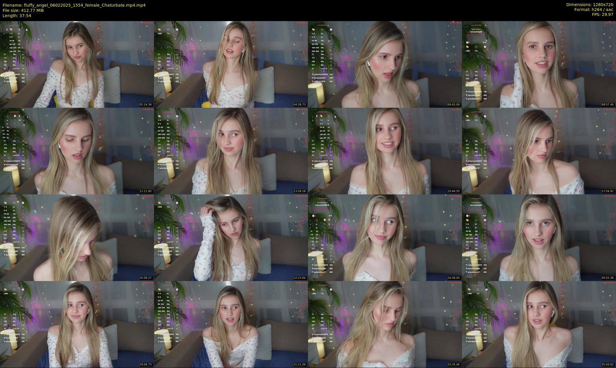 fluffy_angel — 38 minute Chaturbate female cam show recording, 720p, Feb 6, 2025