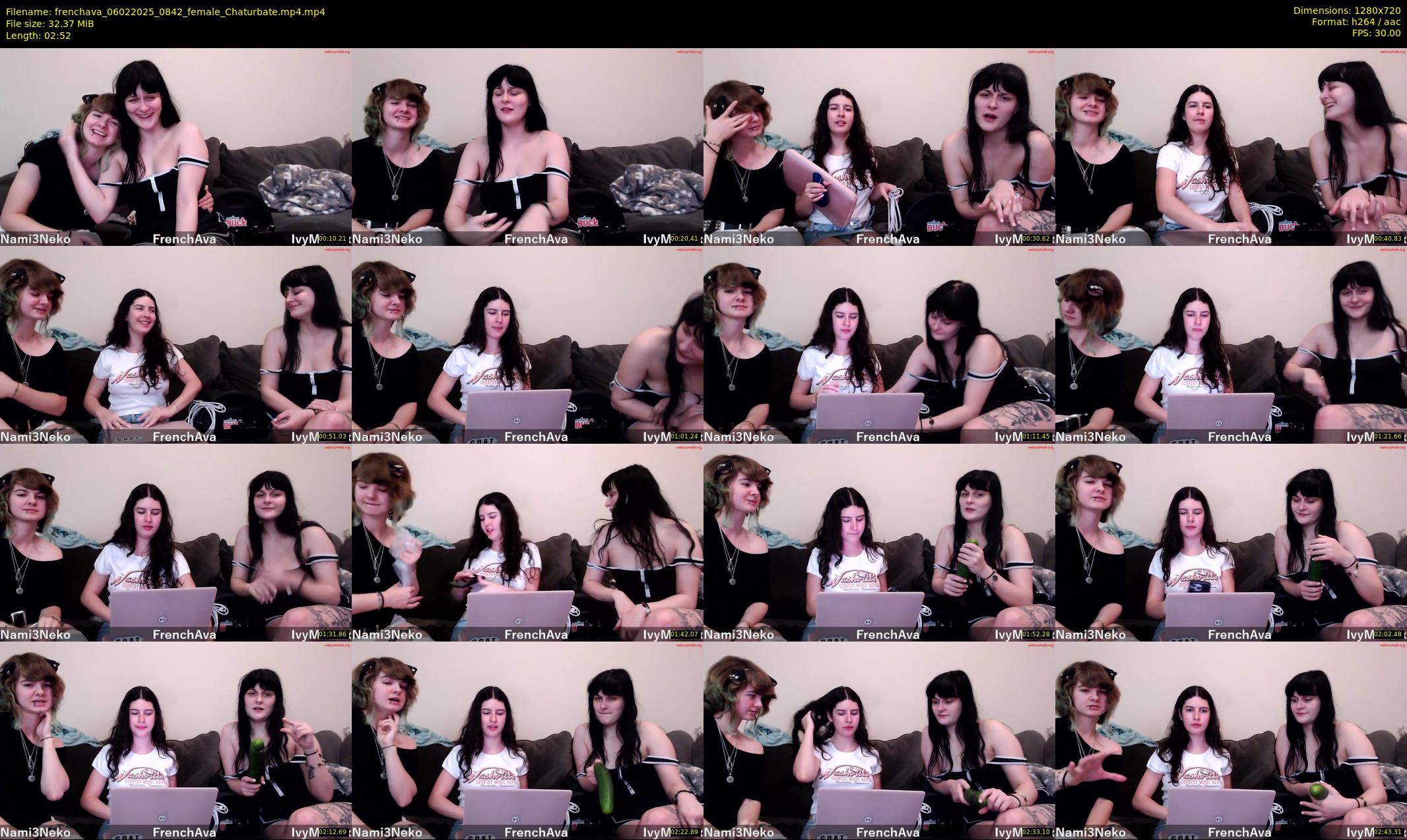 frenchava — 3 minute Chaturbate female cam show recording, 720p, Feb 6, 2025