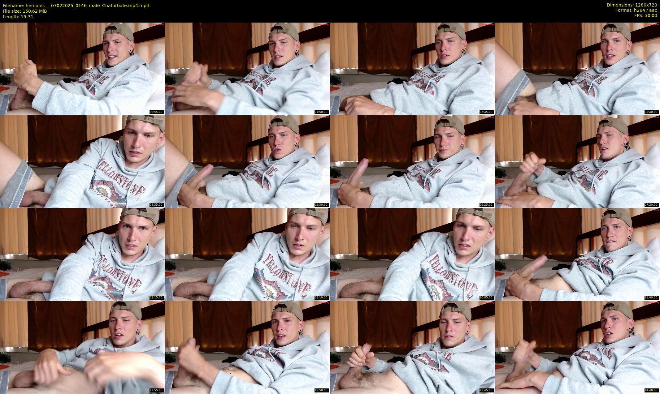 hercules__ — 16 minute Chaturbate male cam show recording, 720p, Feb 7, 2025