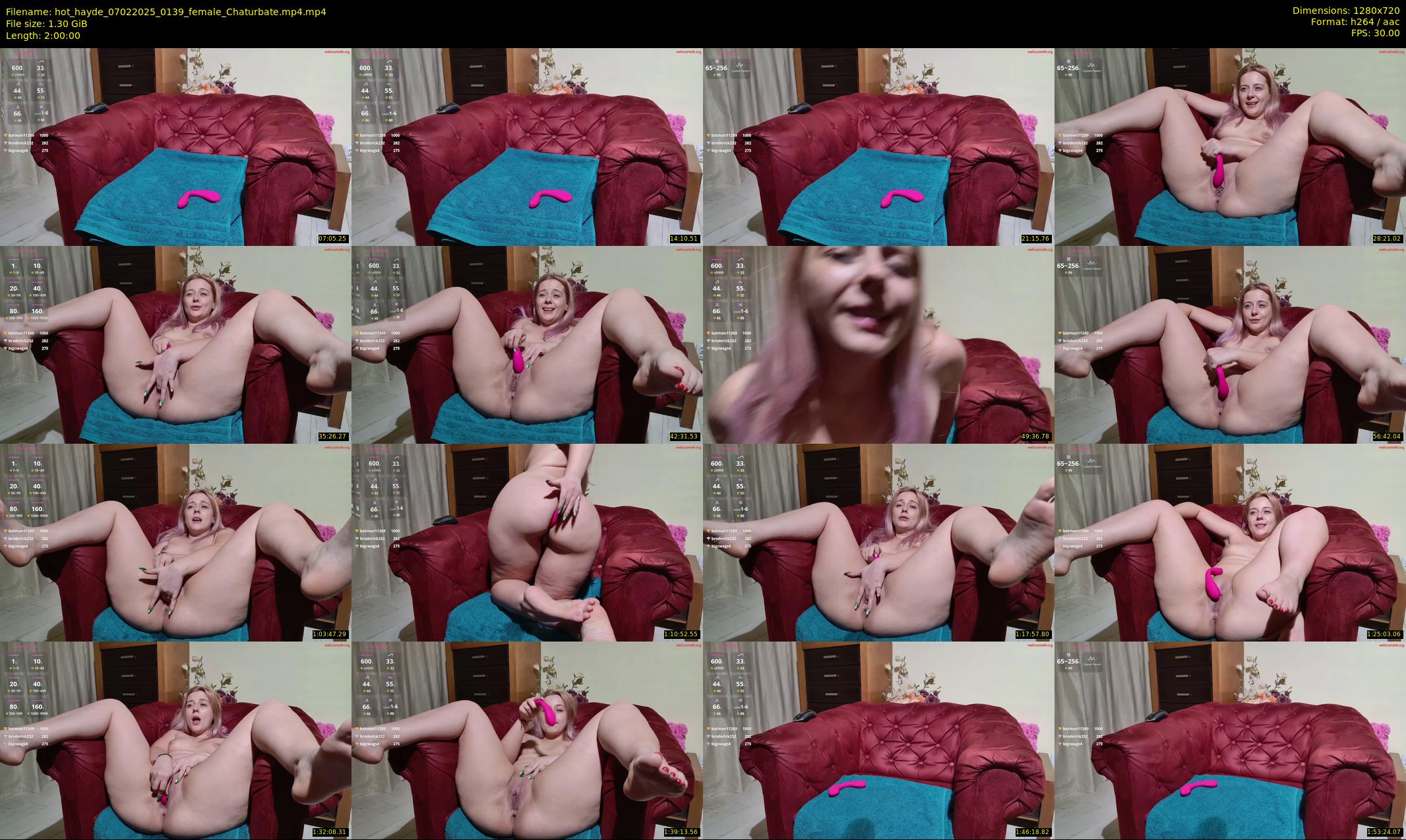 hot_hayde — 120 minute Chaturbate female cam show recording, 720p, Feb 7, 2025