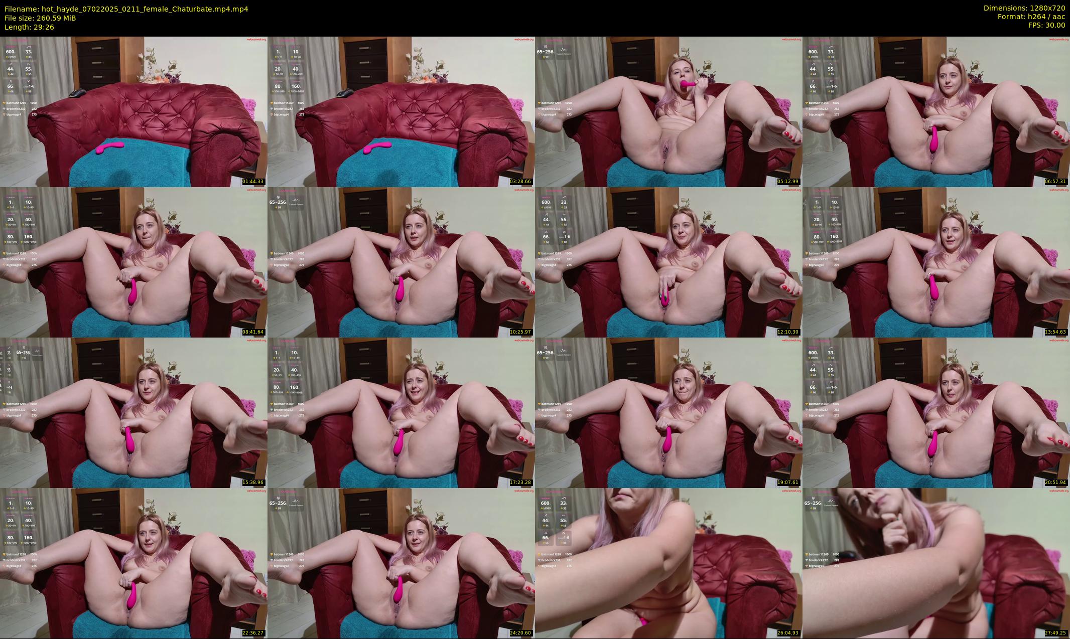 hot_hayde — 30 minute Chaturbate female cam show recording, 720p, Feb 7, 2025