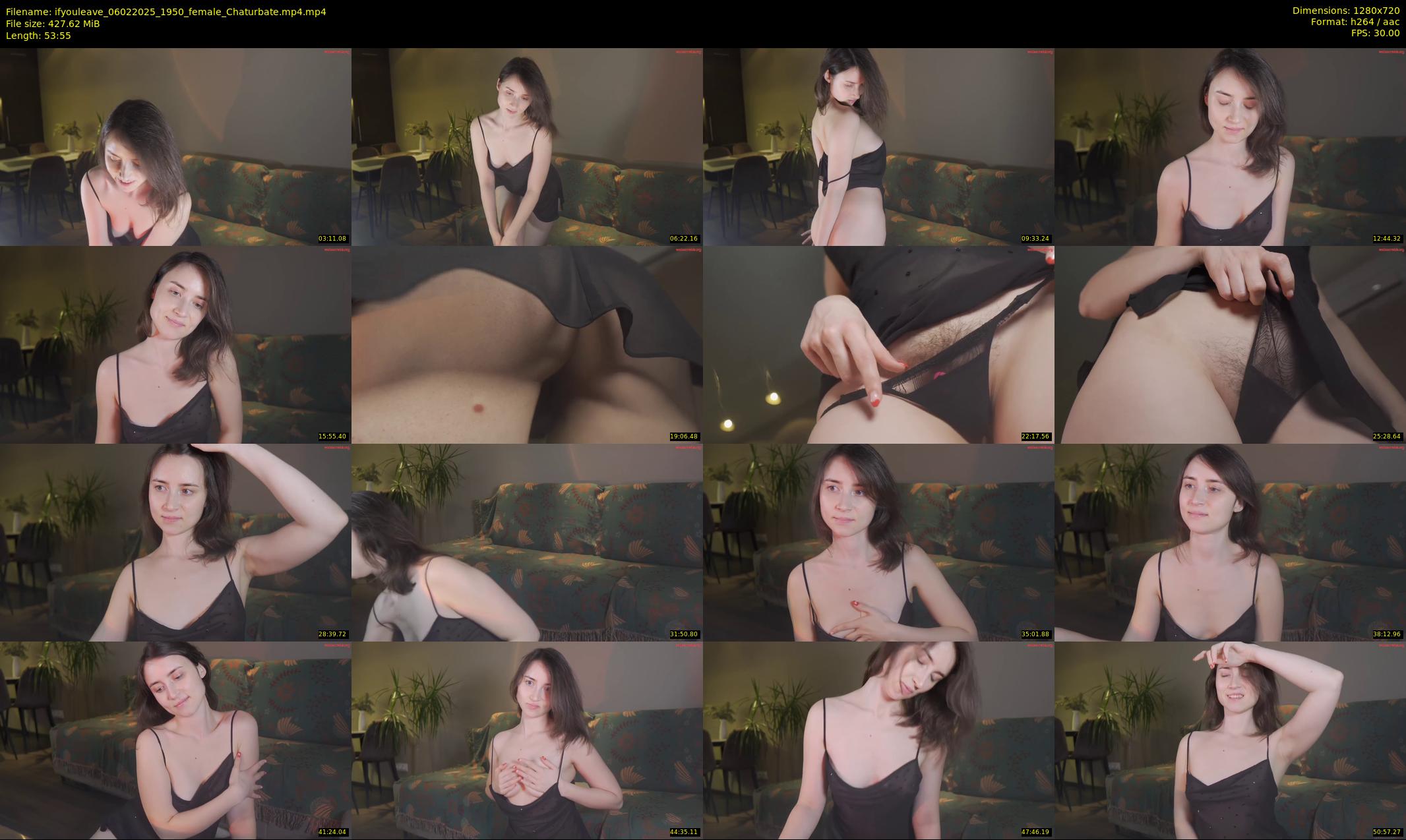 ifyouleave — 54 minute Chaturbate female cam show recording, 720p, Feb 6, 2025