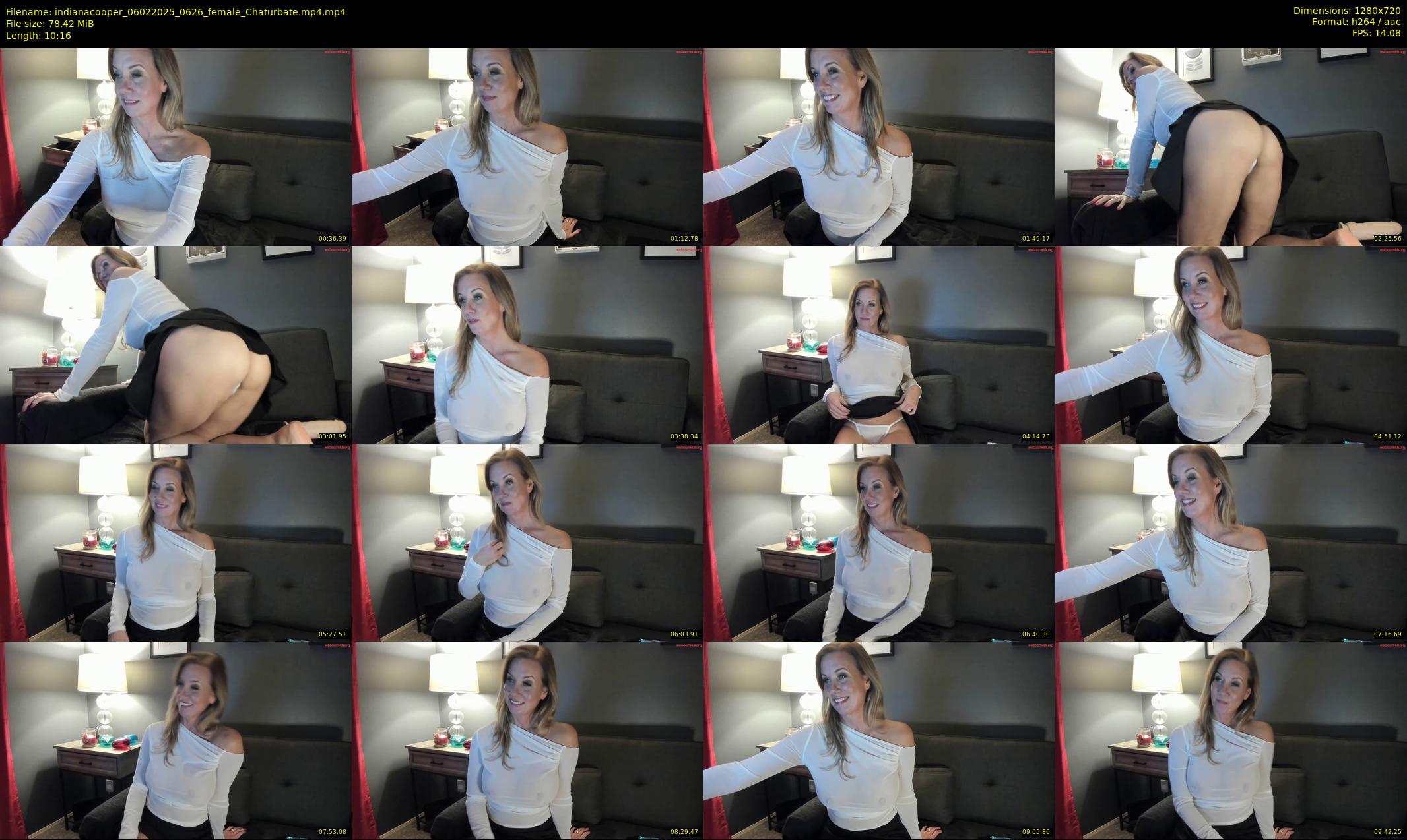 indianacooper — 11 minute Chaturbate female cam show recording, 720p, Feb 6, 2025