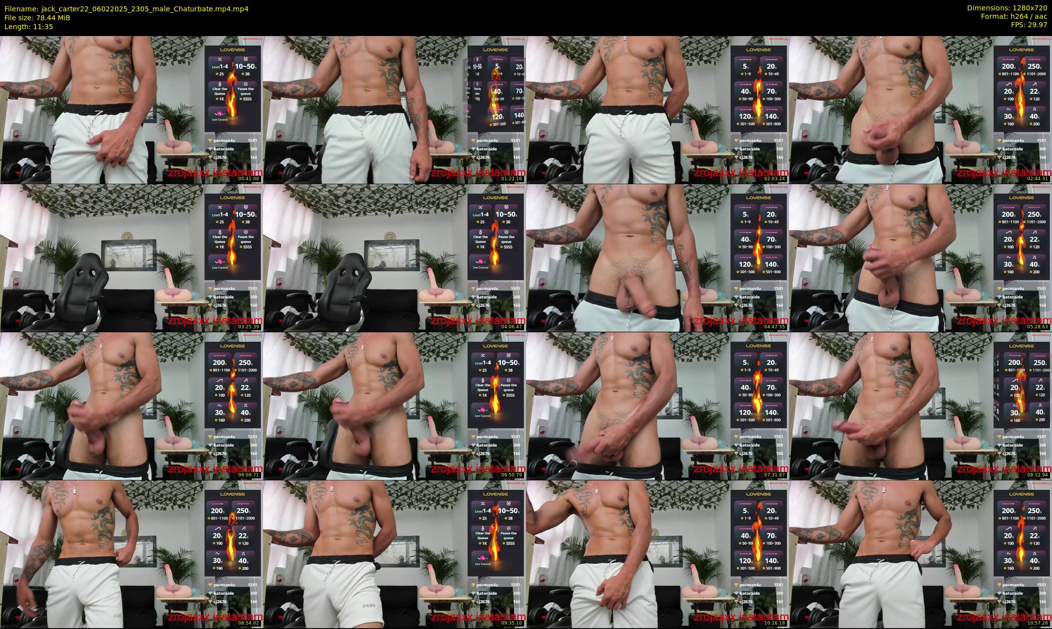 jack_carter22 — 12 minute Chaturbate male cam show recording, 720p, Feb 6, 2025