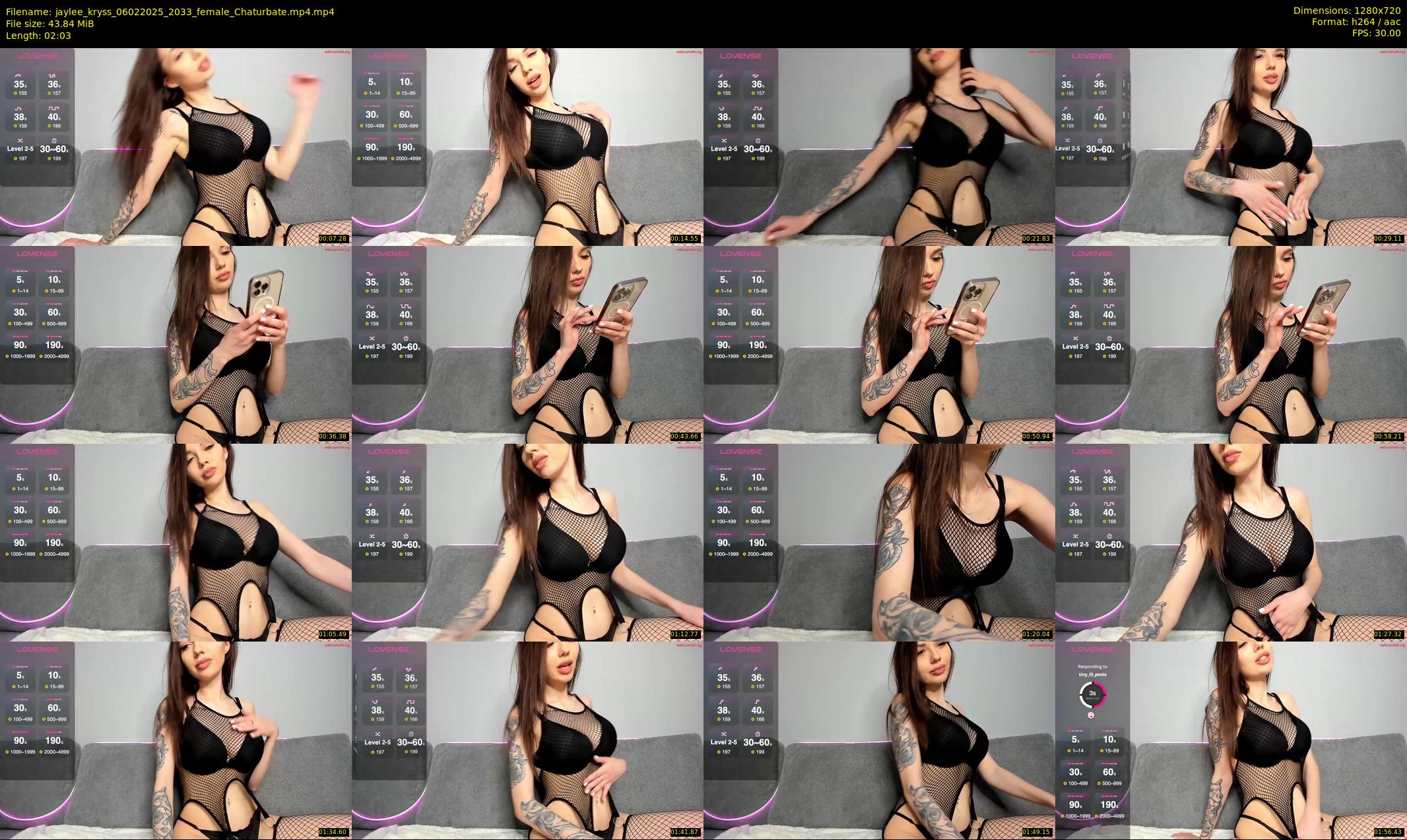 jaylee_kryss — 3 minute Chaturbate female cam show recording, 720p, Feb 6, 2025