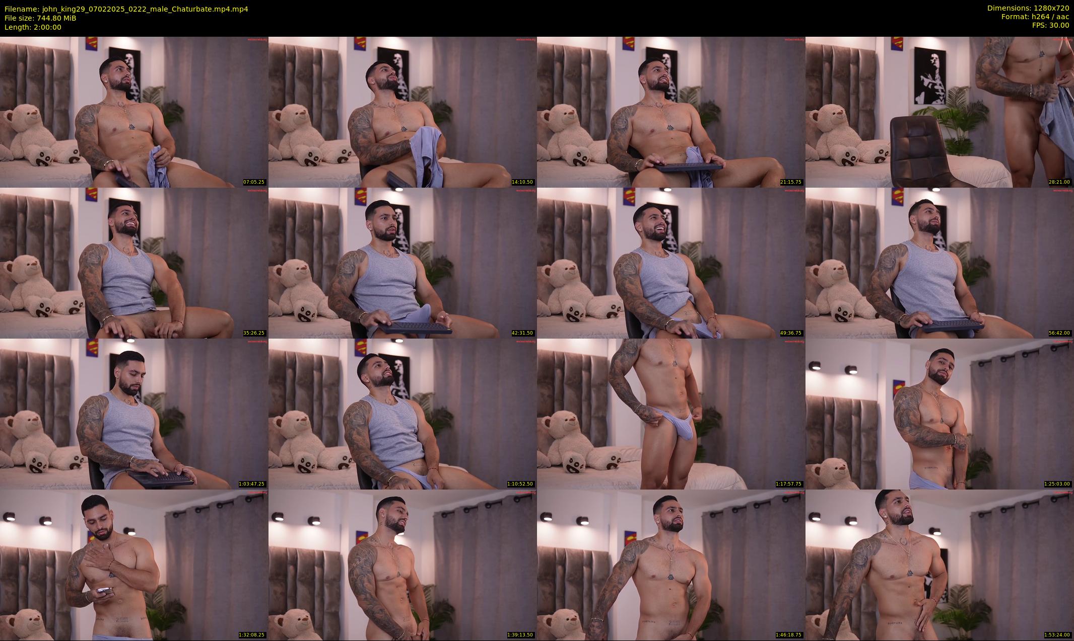 john_king29 — 120 minute Chaturbate male cam show recording, 720p, Feb 7, 2025