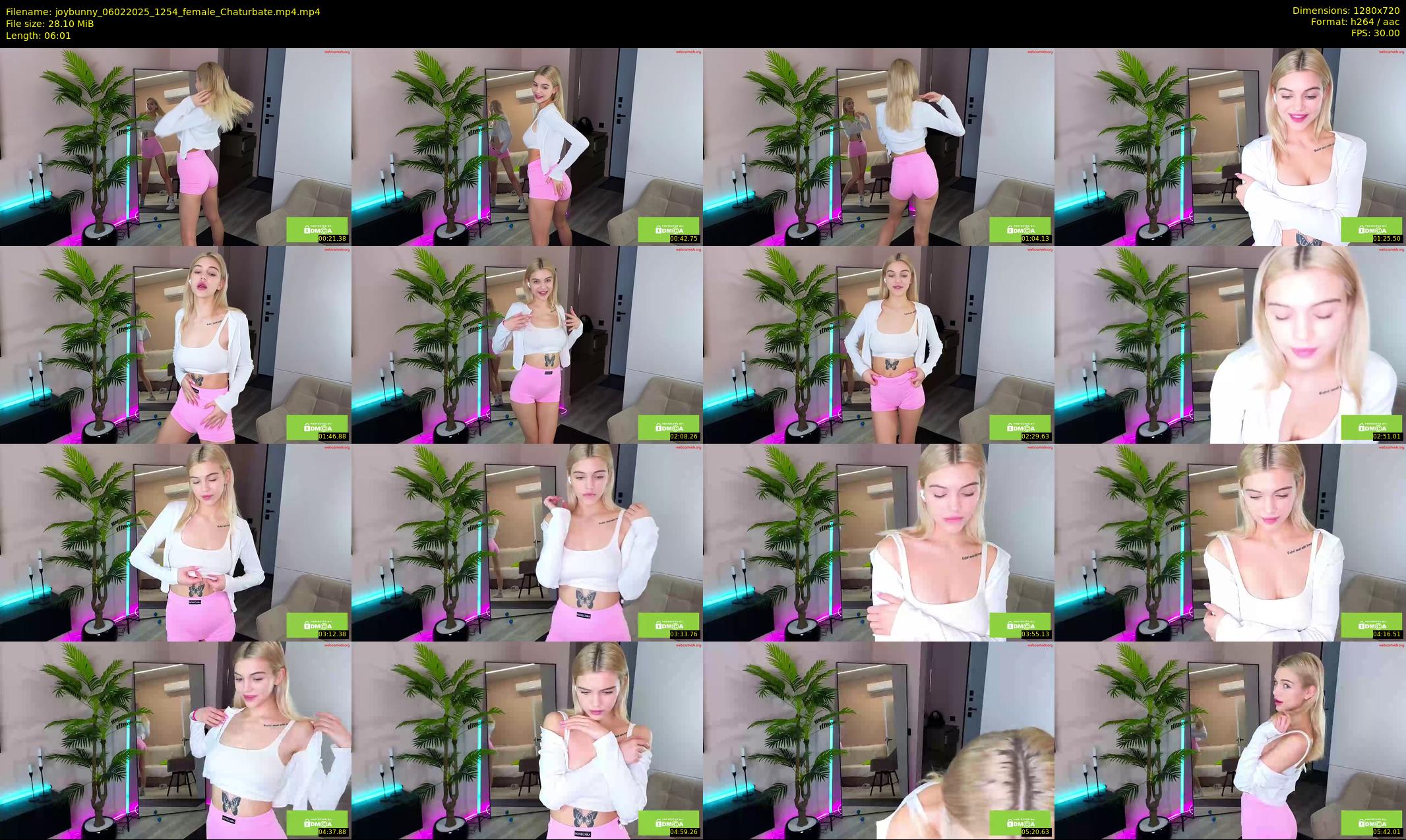 joybunny — 7 minute Chaturbate female cam show recording, 720p, Feb 6, 2025