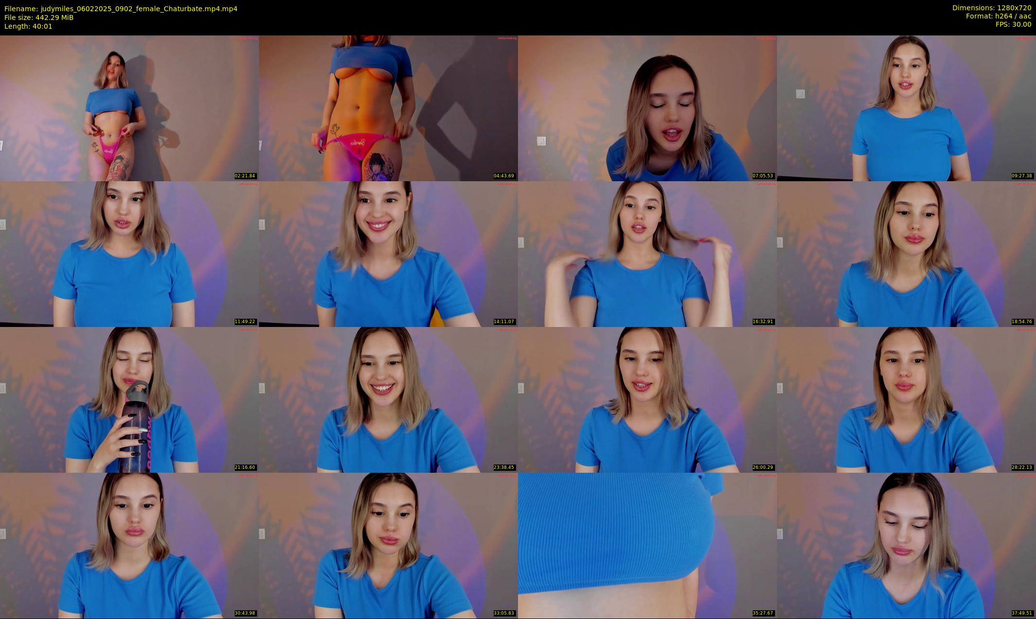 judymiles — 41 minute Chaturbate female cam show recording, 720p, Feb 6, 2025